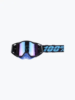 100% Goggles Black Blue Tint