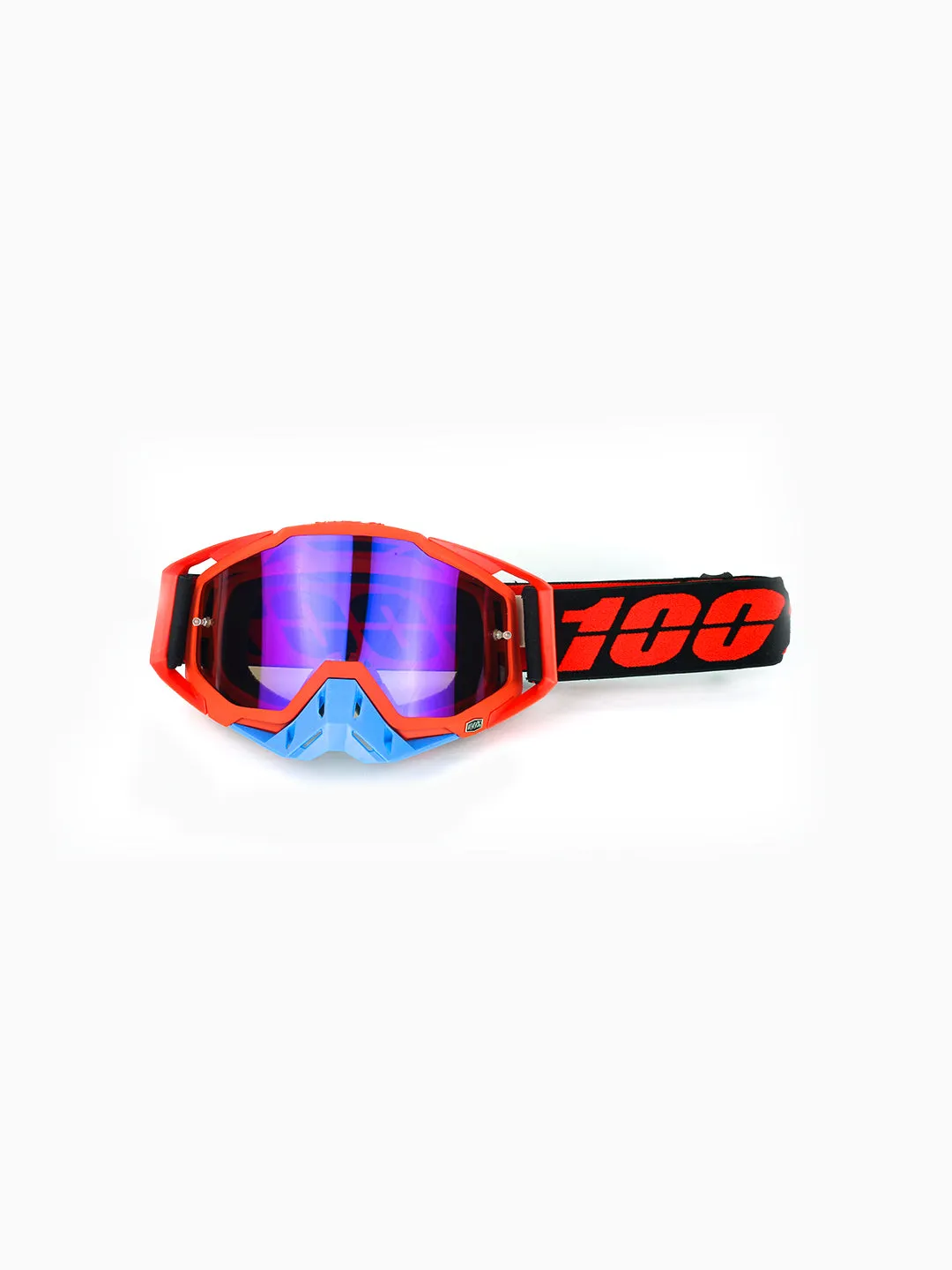 100% Goggles Red Blue Tint