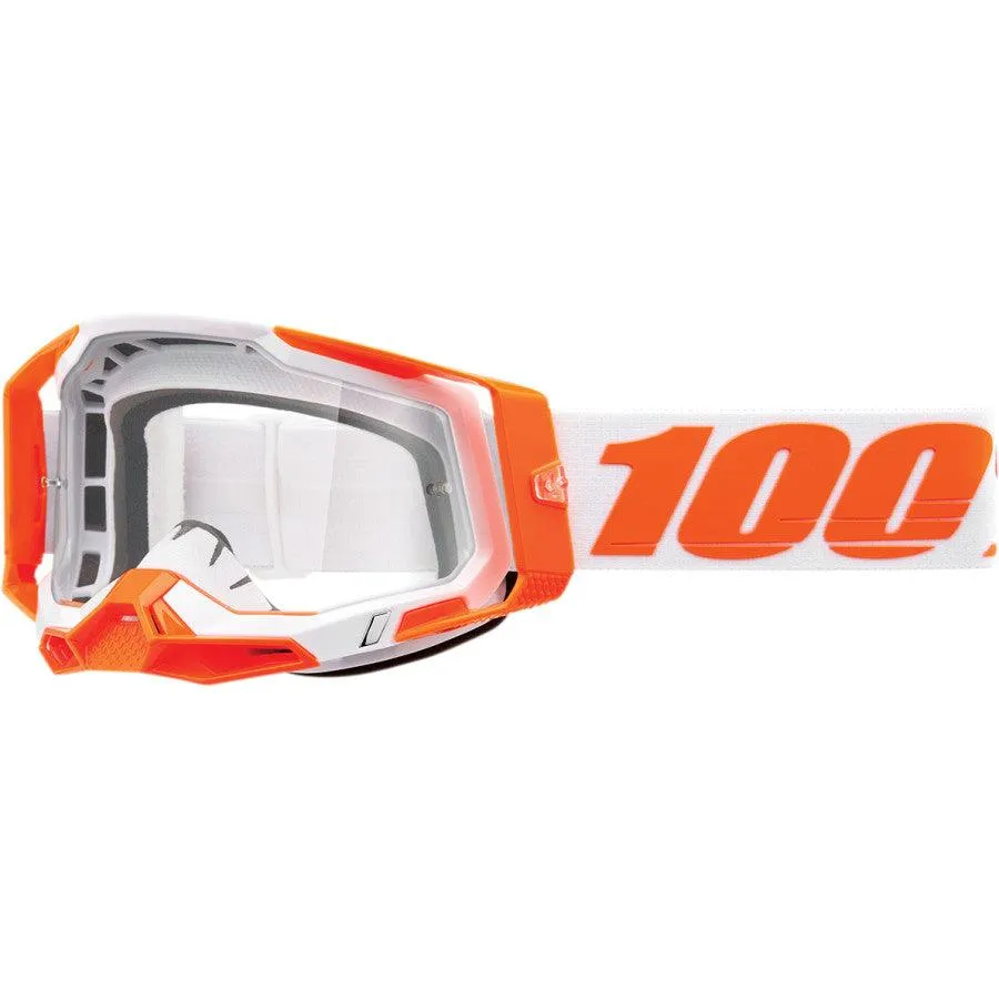 100% Racecraft 2 Goggles - Orange - Clear