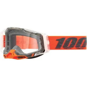 100% Racecraft 2 Goggles - Schrute - Clear