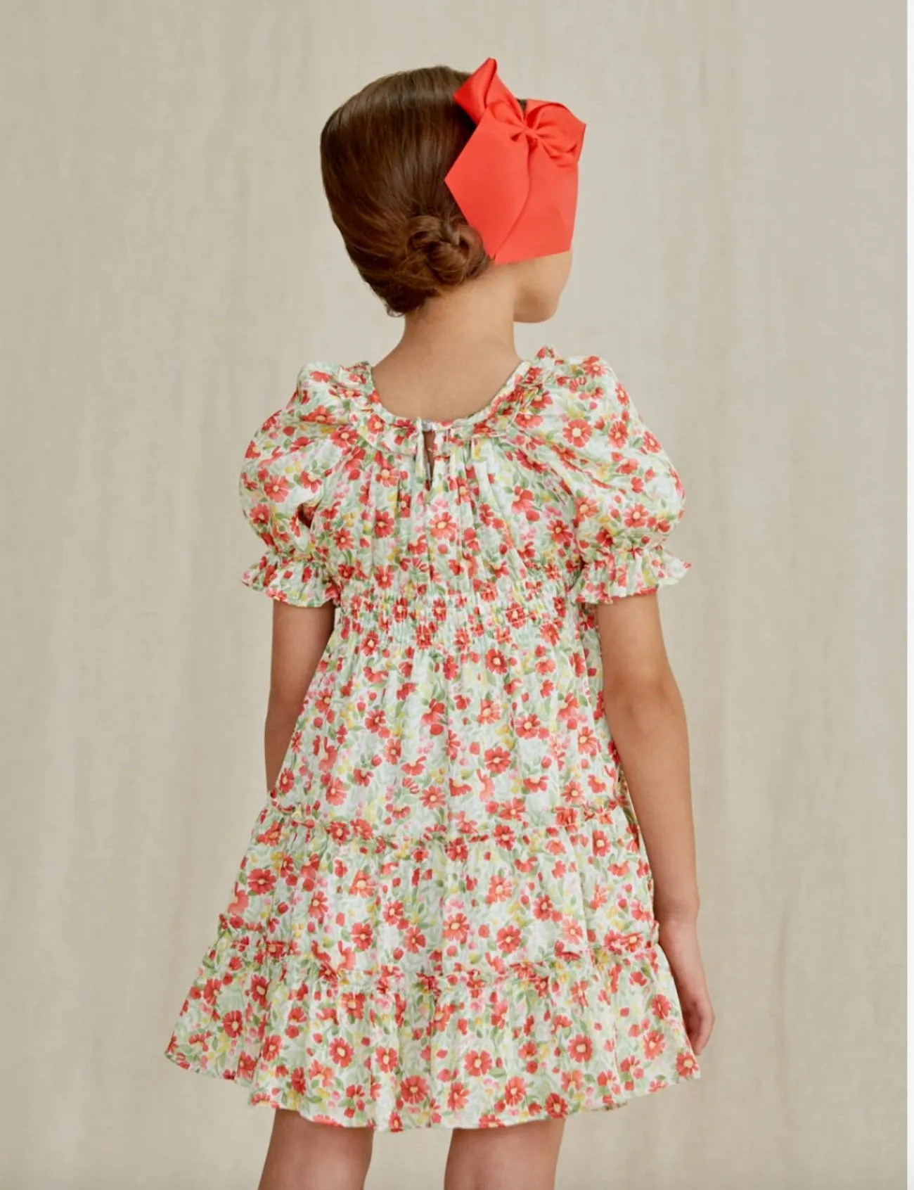 Abel & Lula Girls Bambula Floral Printed Dress