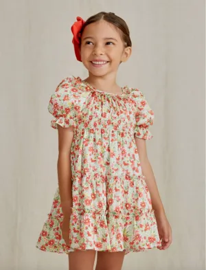 Abel & Lula Girls Bambula Floral Printed Dress