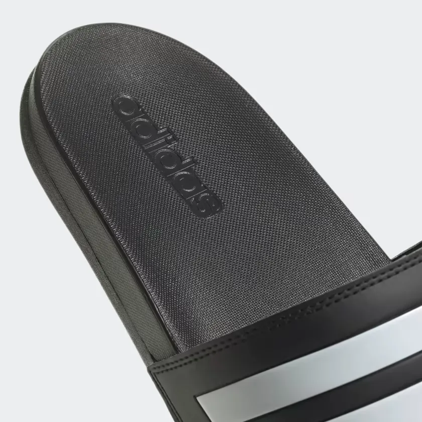 Adidas Men's Adilette Comfort Slides - Core Black / Cloud White