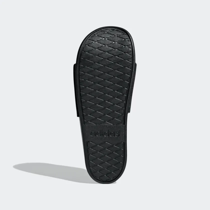 Adidas Men's Adilette Comfort Slides - Core Black / Cloud White