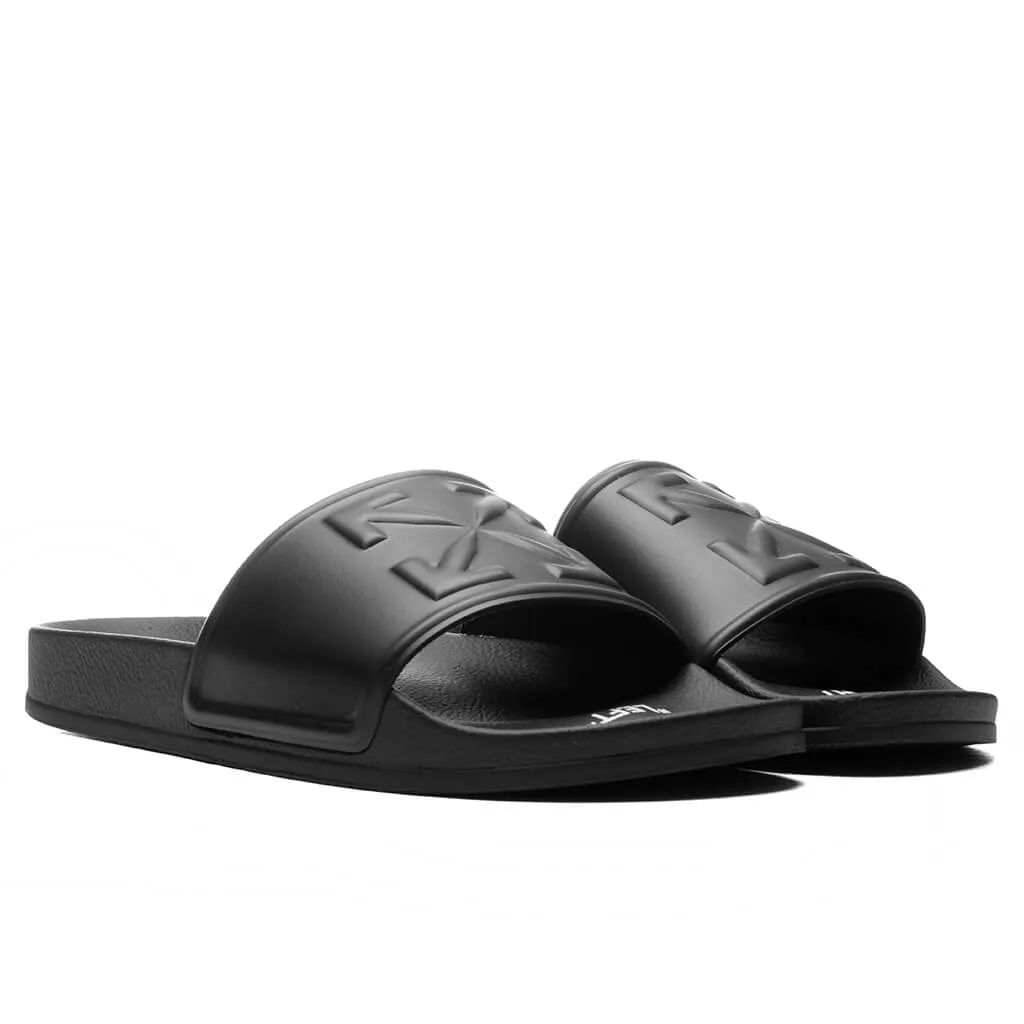 Arrow Pool Sliders - Black/Black