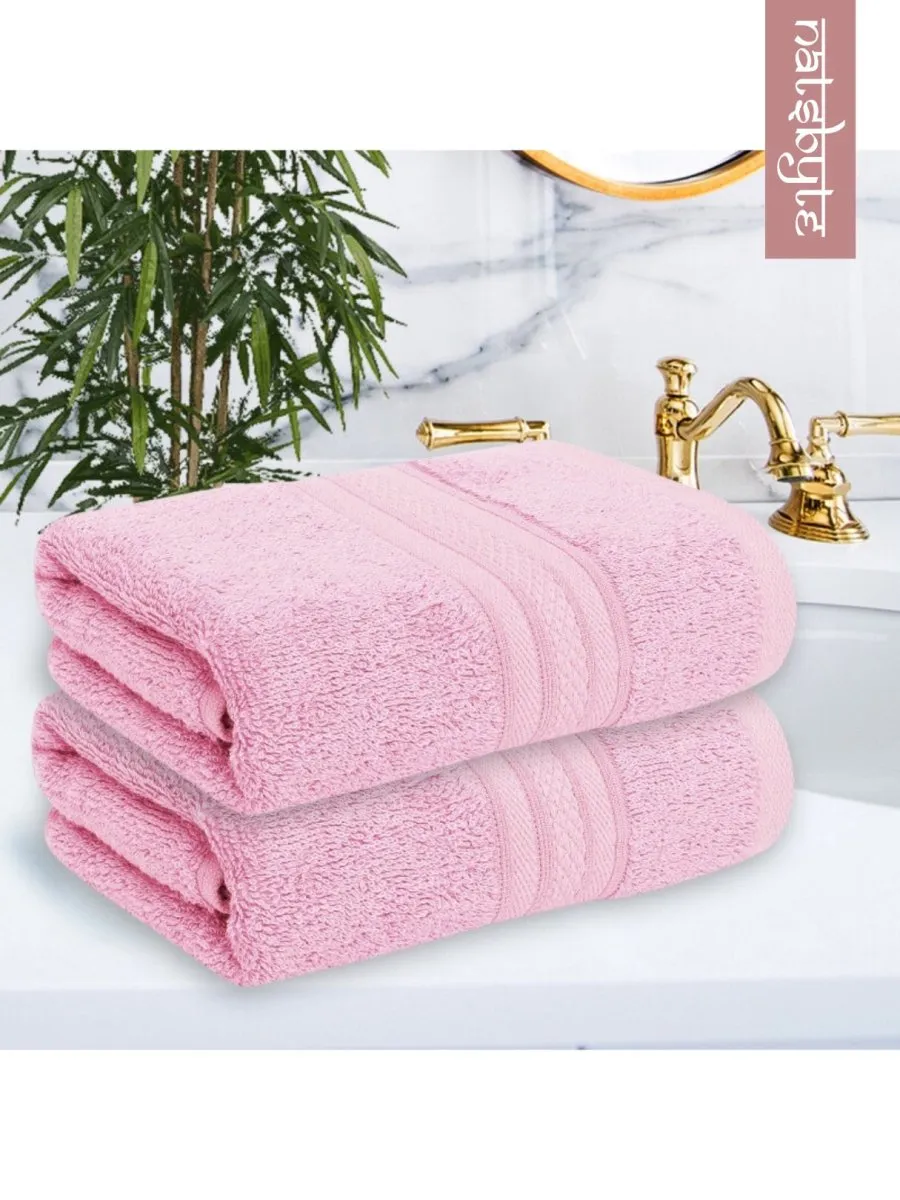 Bamboo Fiber Face Towel  - Pink (Pack of 3)