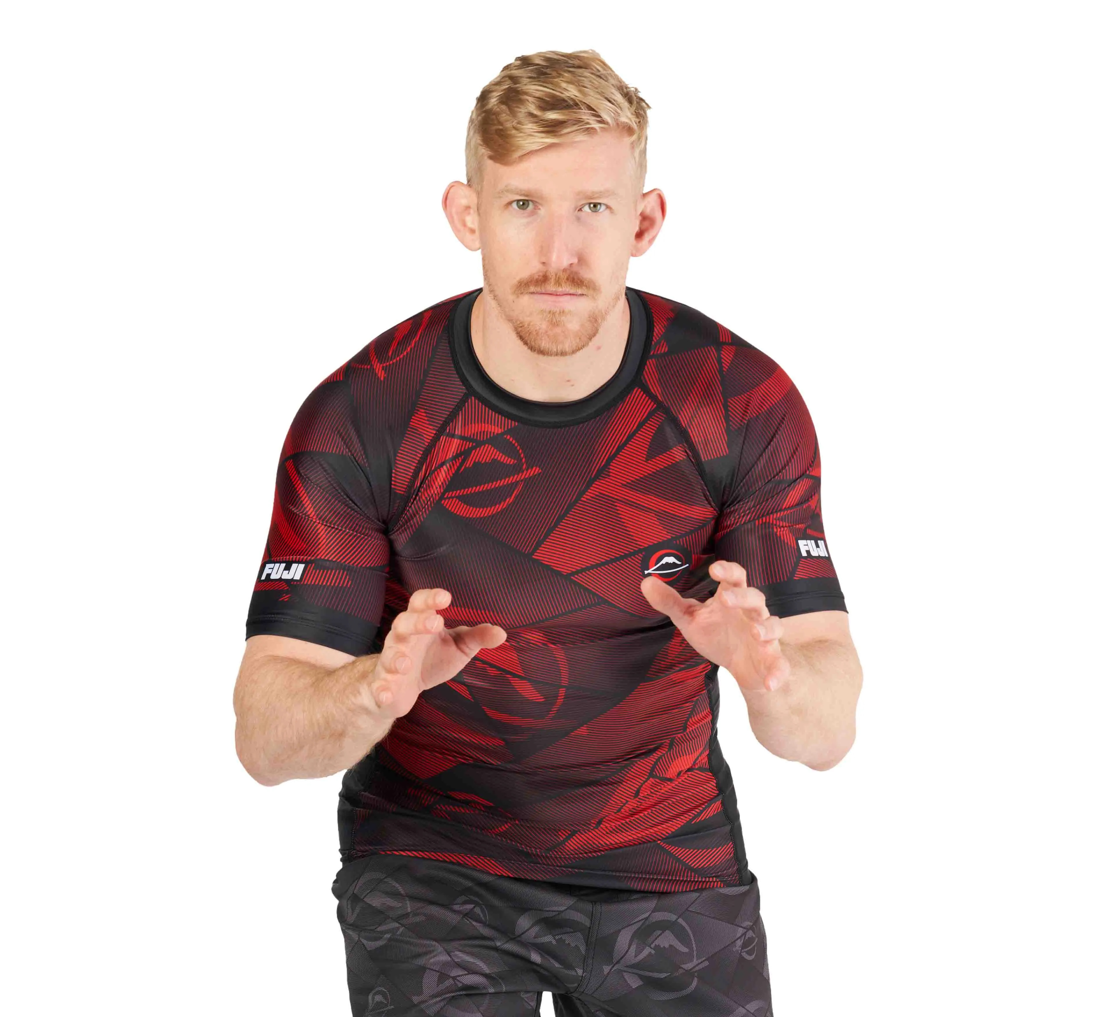 Battle Stripes Rashguard Red