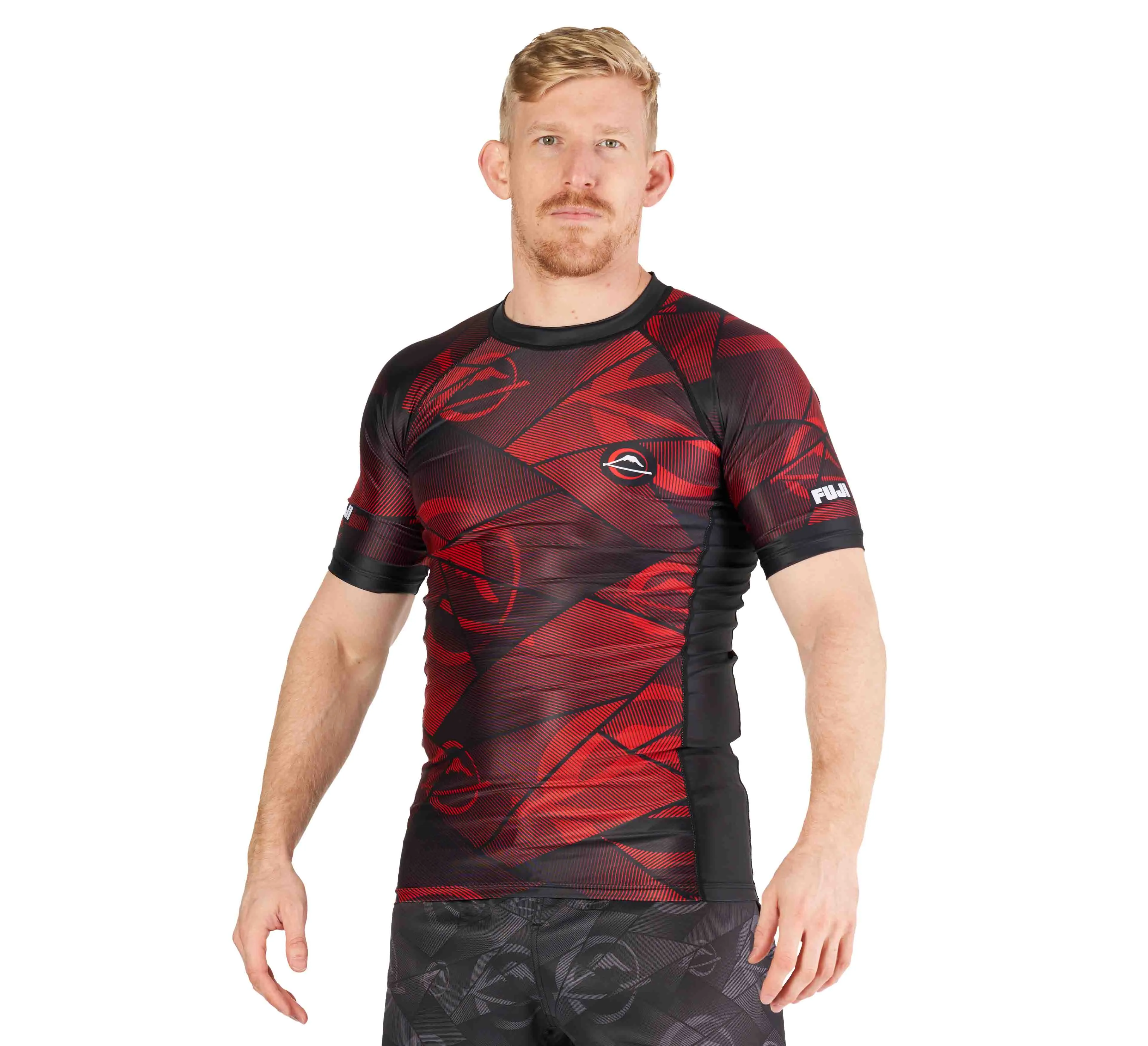 Battle Stripes Rashguard Red