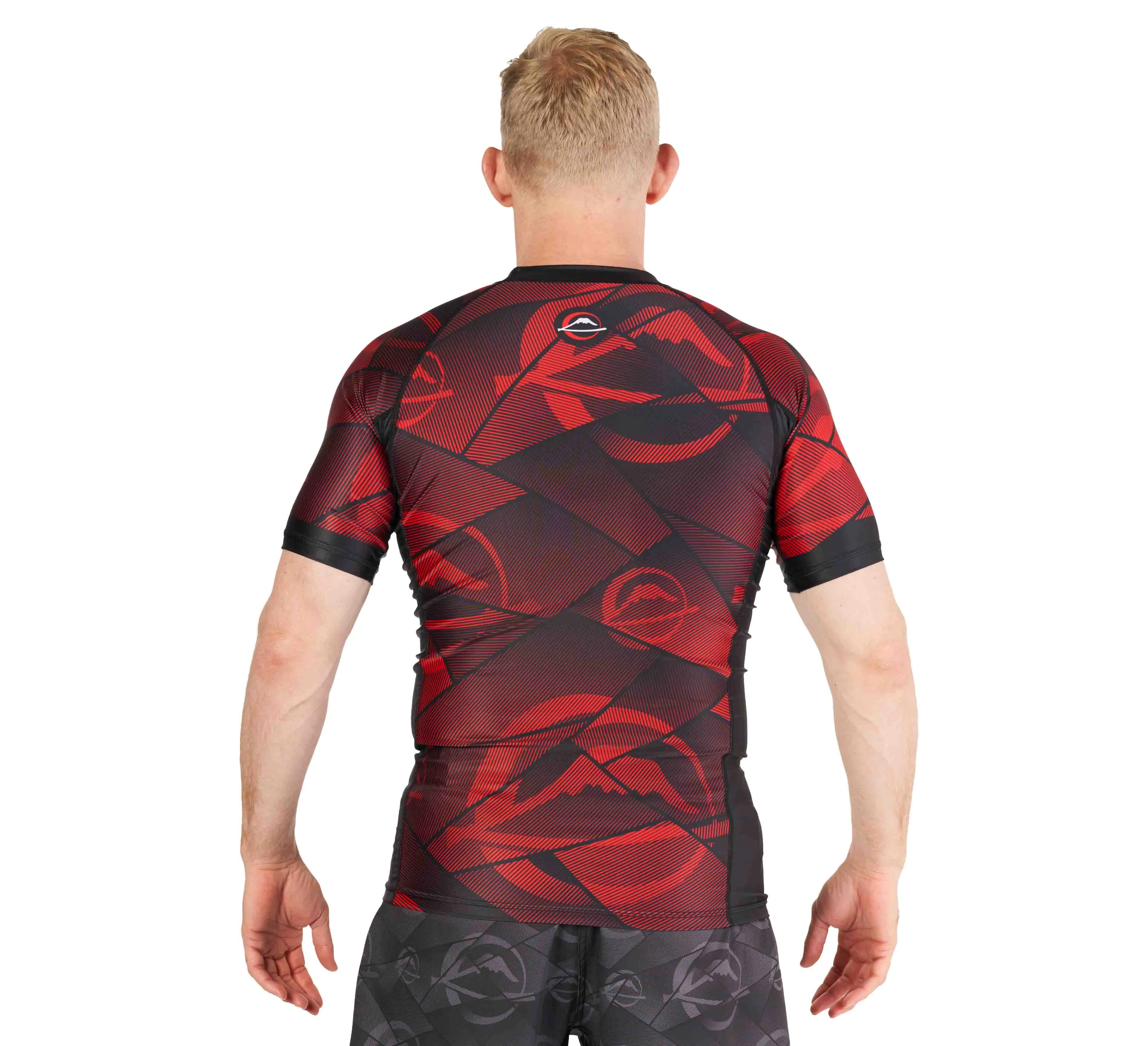 Battle Stripes Rashguard Red