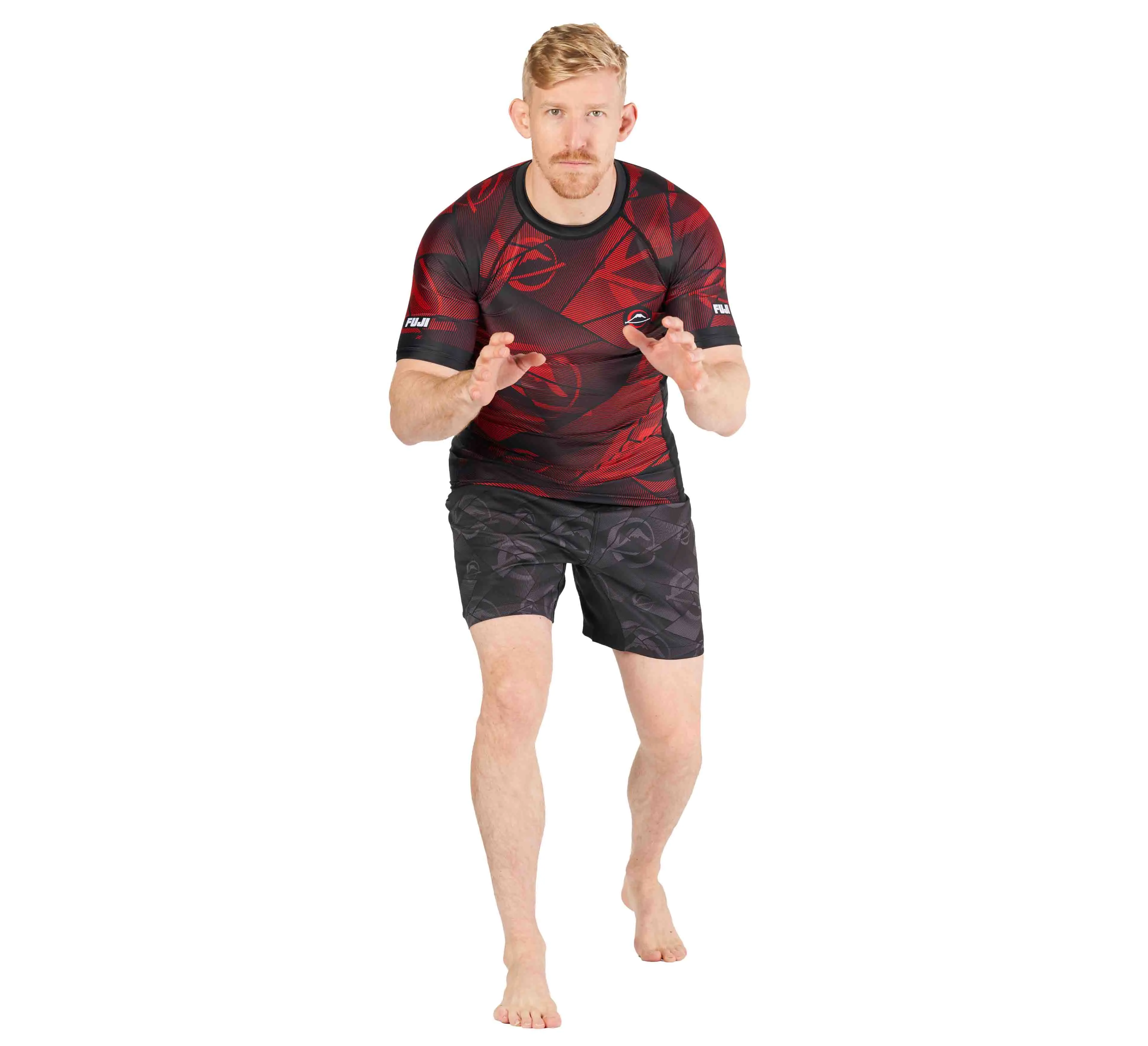 Battle Stripes Rashguard Red