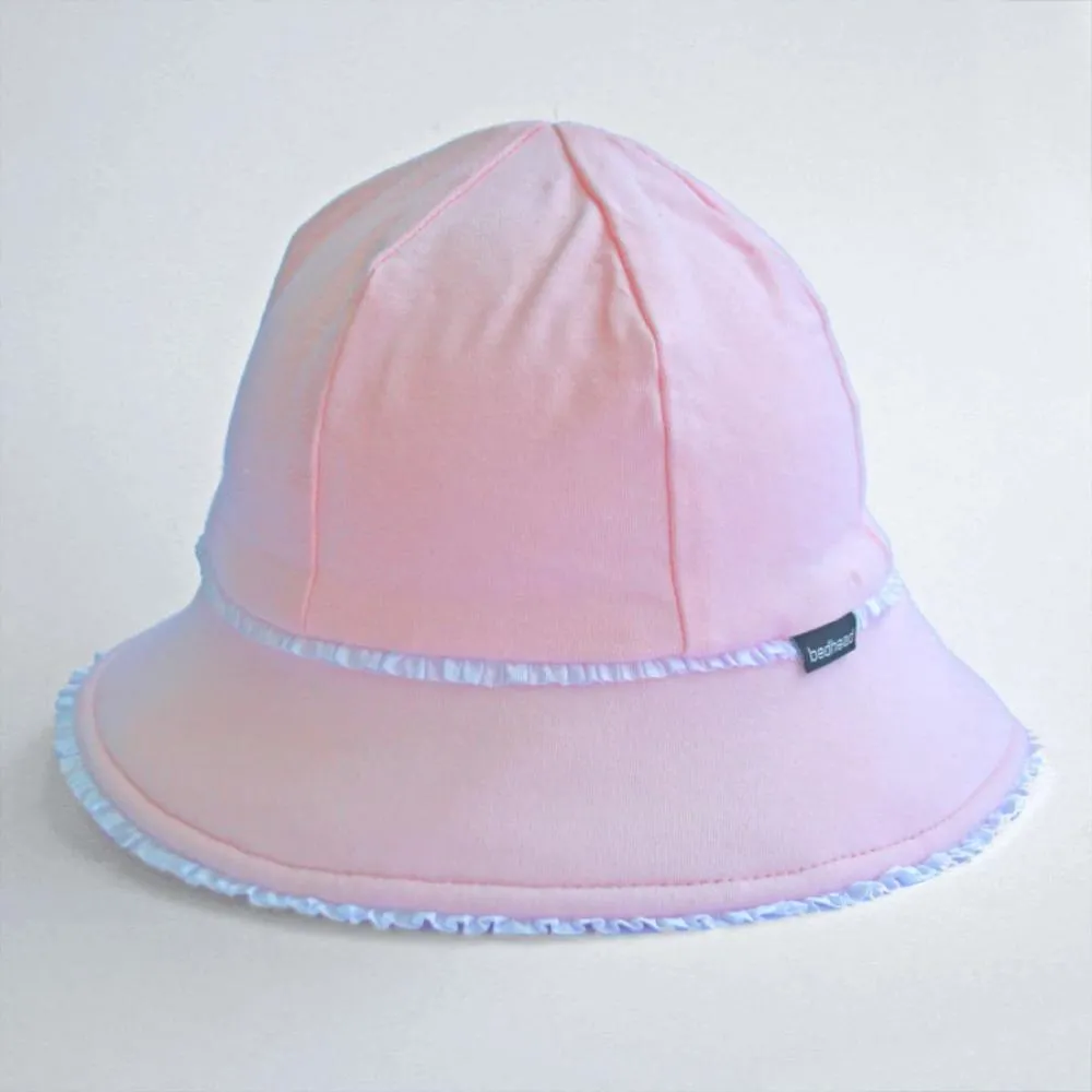 Bedhead Hats Toddler Bucket Hat Ruffle Trim Blush