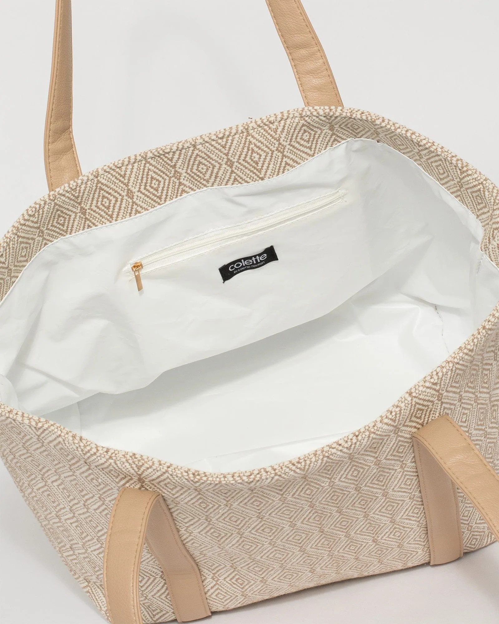 Beige Kaia Beach Bag