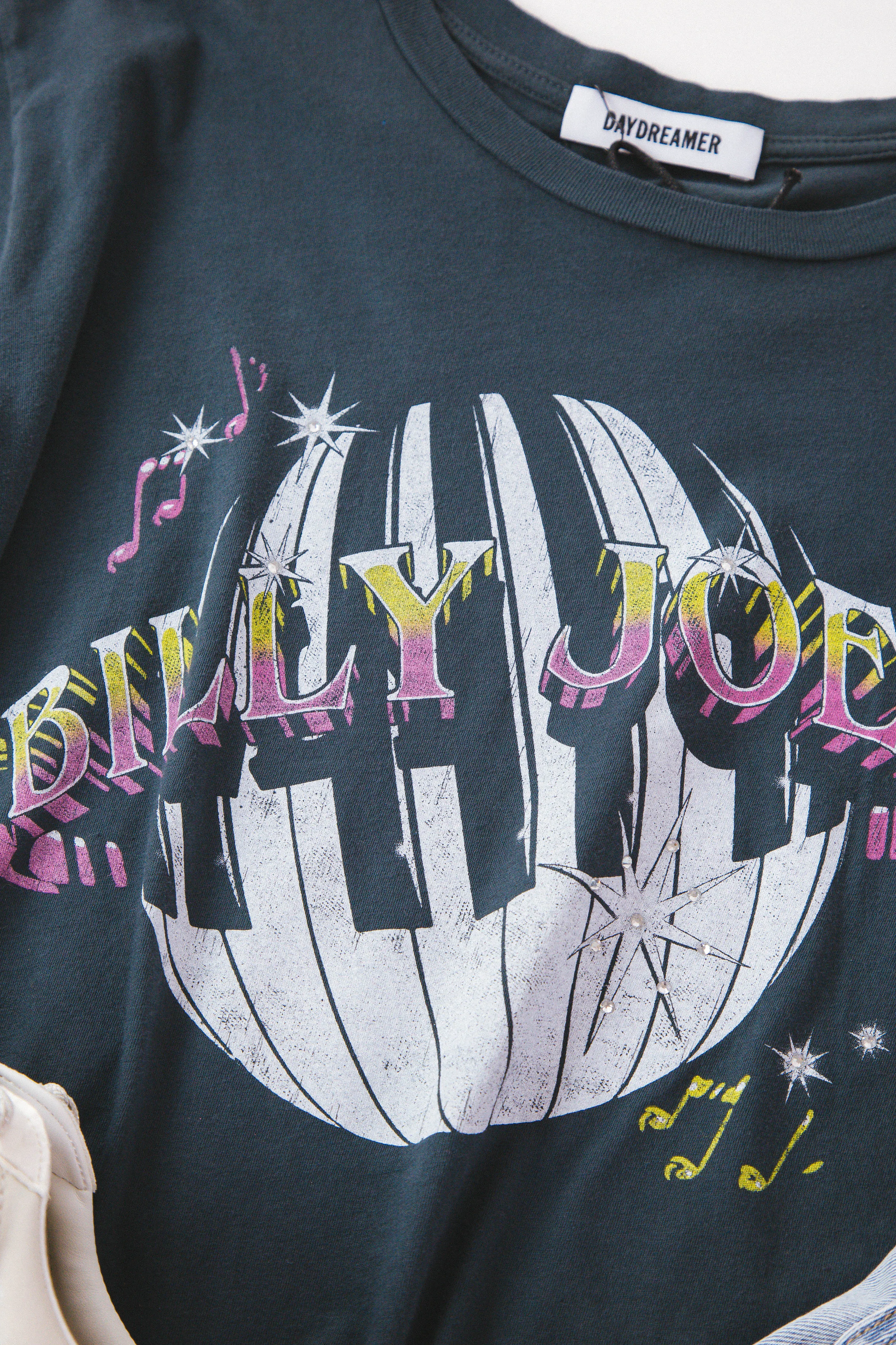 Billy Joel Planet Billy Solo Tee, Vintage Black | Daydreamer