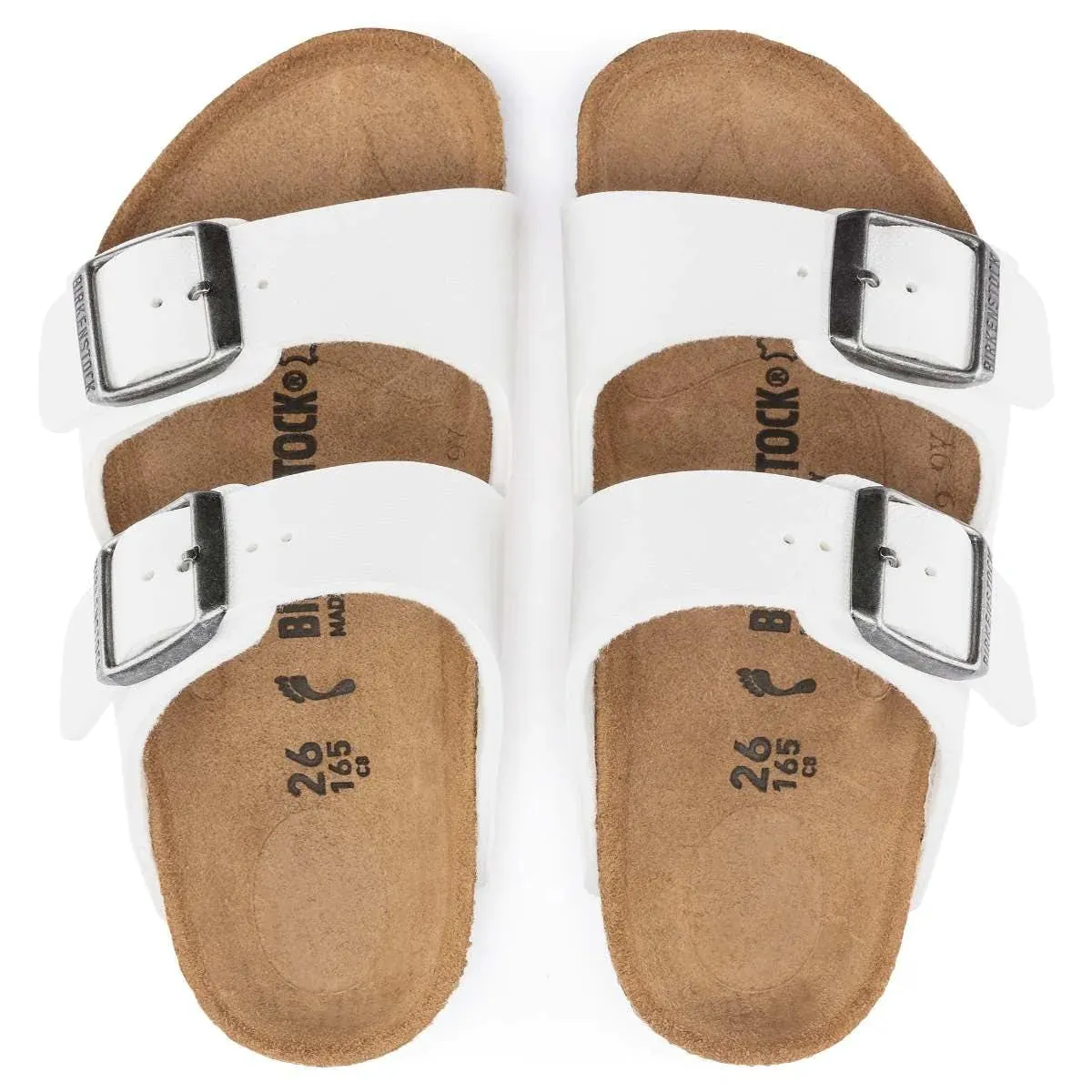 Birkenstock Arizona Kids Birko-Flor - White