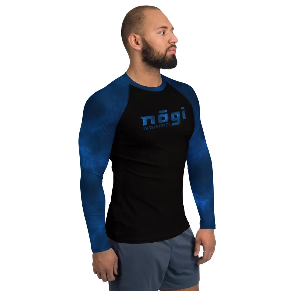 Blue Smoke Rank Long Sleeve Rashguard (Semi Custom) Made in USA