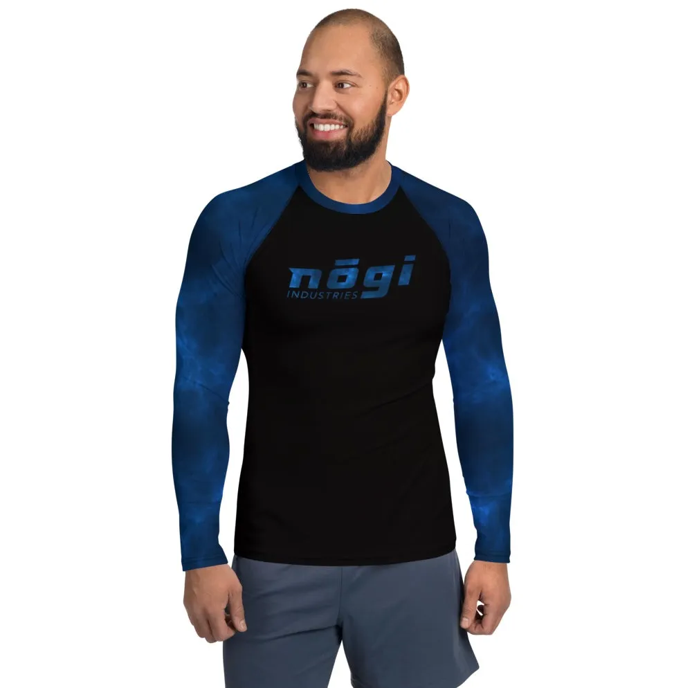 Blue Smoke Rank Long Sleeve Rashguard (Semi Custom) Made in USA