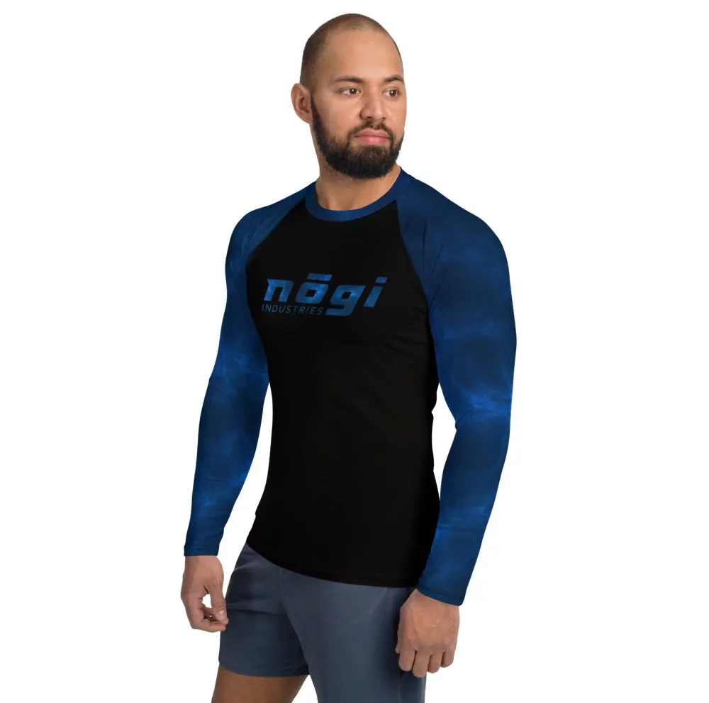 Blue Smoke Rank Long Sleeve Rashguard (Semi Custom) Made in USA