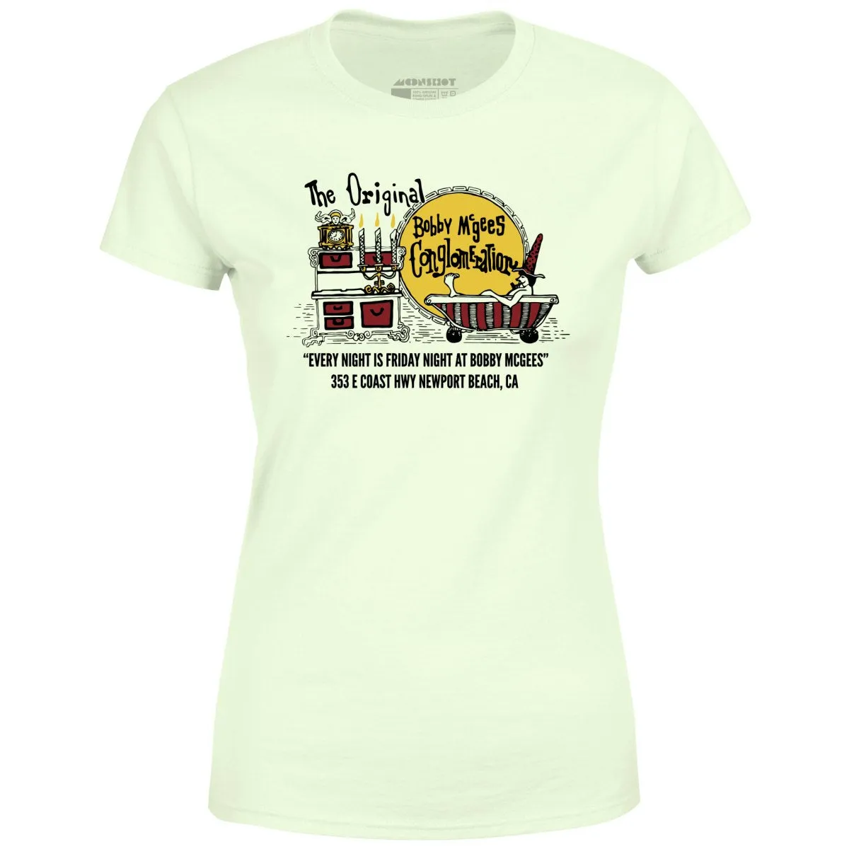 Bobby McGee's - Newport Beach, CA - Vintage Restaurant - Women's T-Shirt