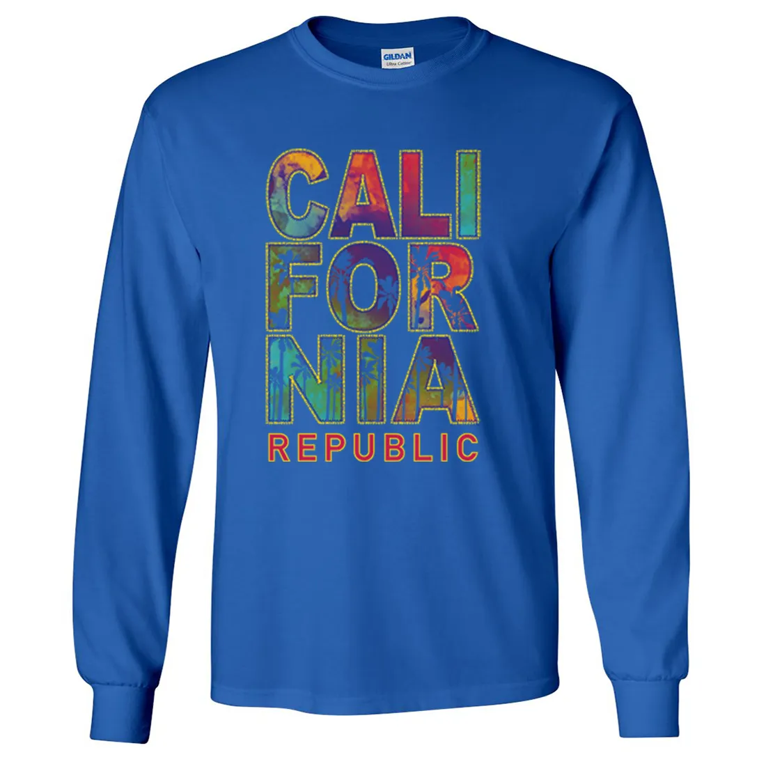 California Pastel Stitched Style Long Sleeve Shirt