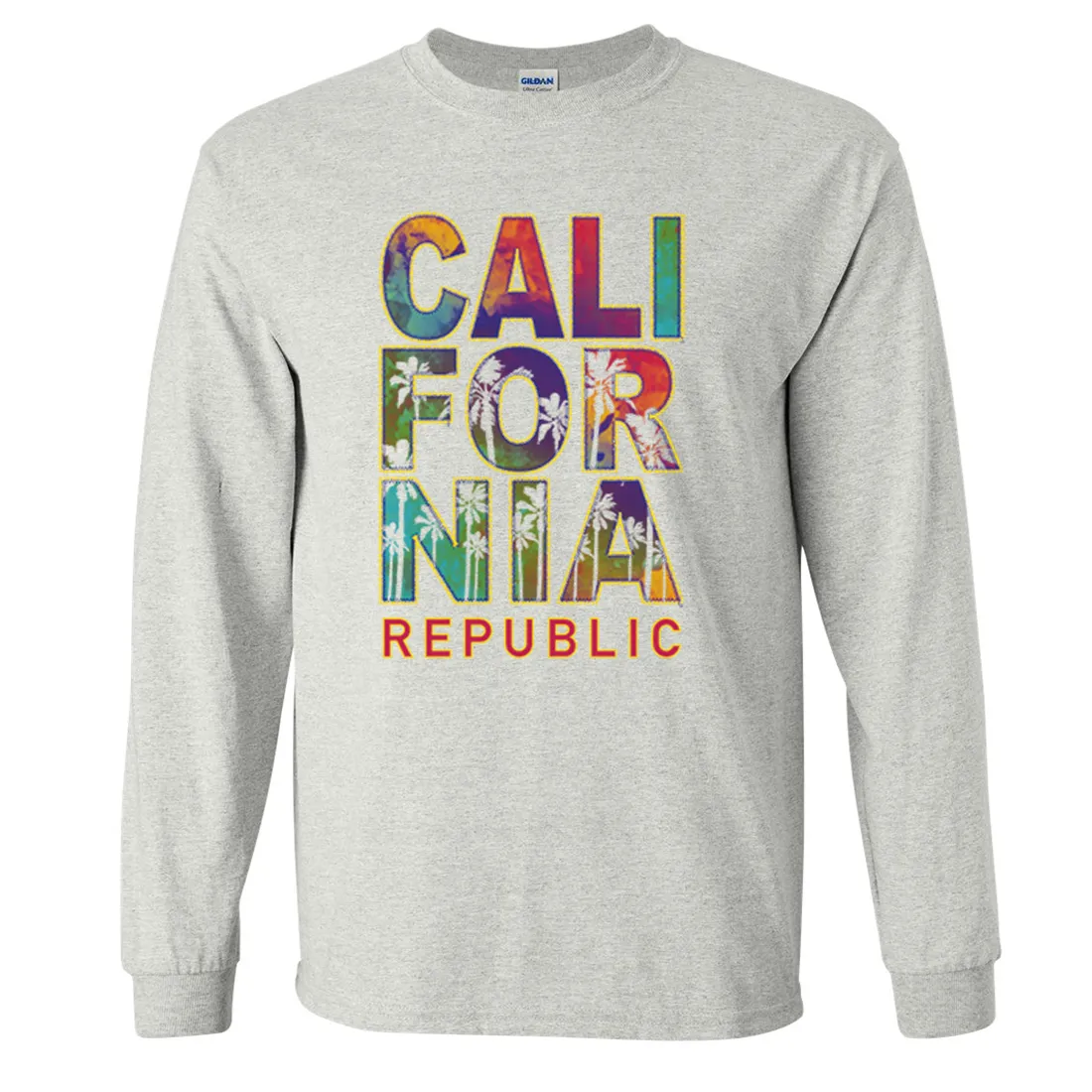 California Pastel Stitched Style Long Sleeve Shirt