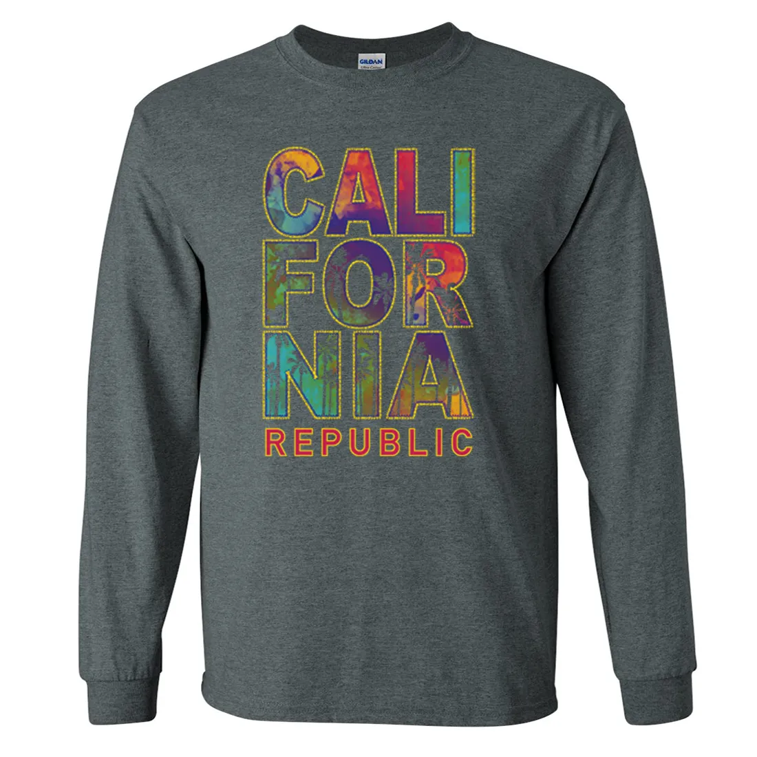 California Pastel Stitched Style Long Sleeve Shirt