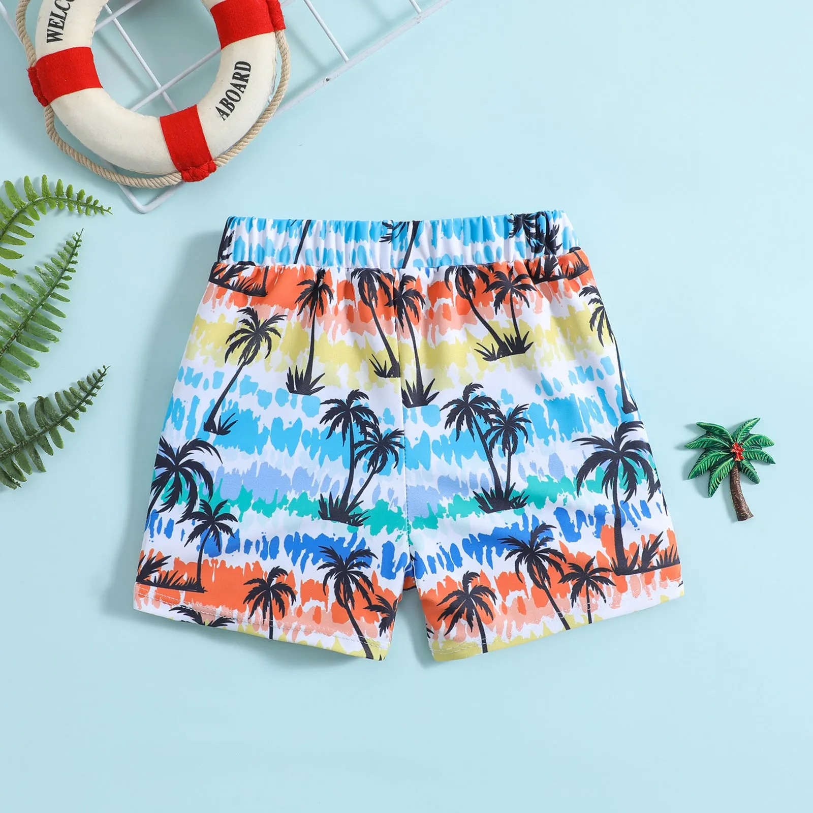 Cartoon Printed Swimming Trunks