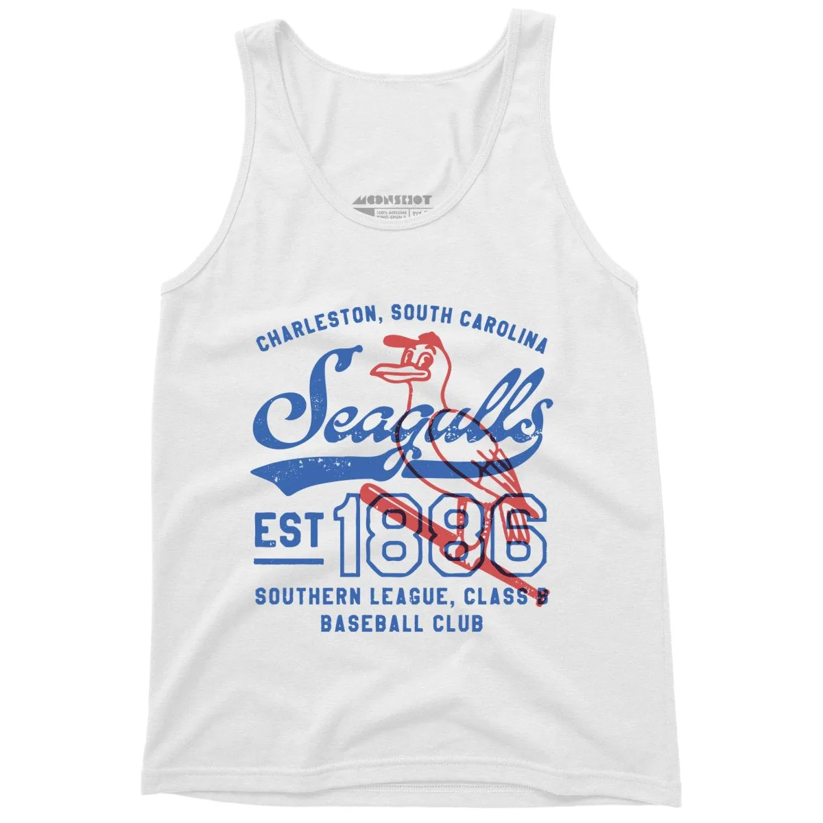 Charleston Seagulls - South Carolina - Vintage Defunct Baseball Teams - Unisex Tank Top