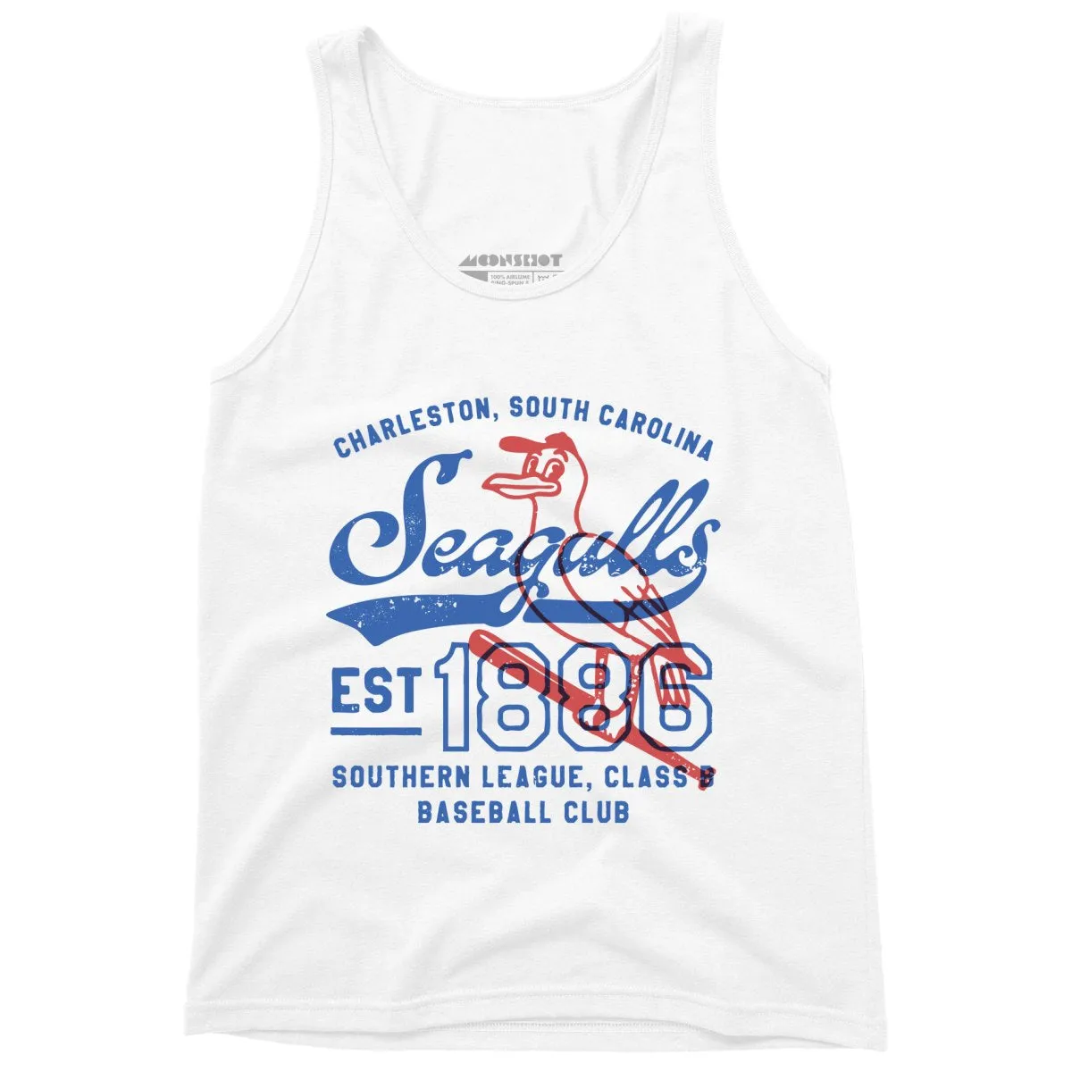 Charleston Seagulls - South Carolina - Vintage Defunct Baseball Teams - Unisex Tank Top