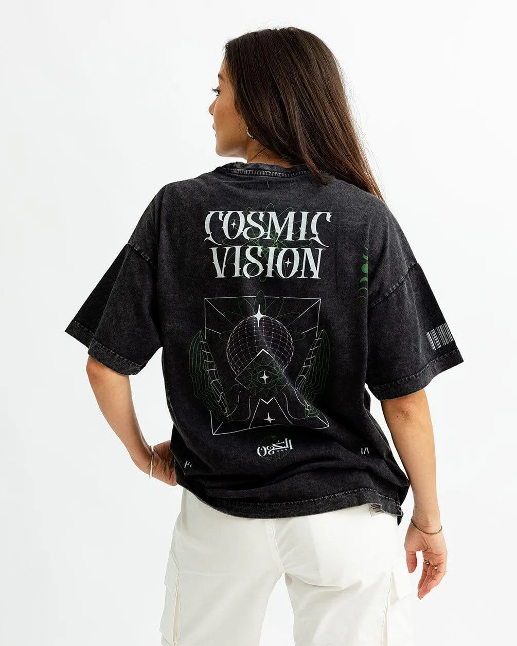 Cosmic Vision Acid Washed Oversized Tee