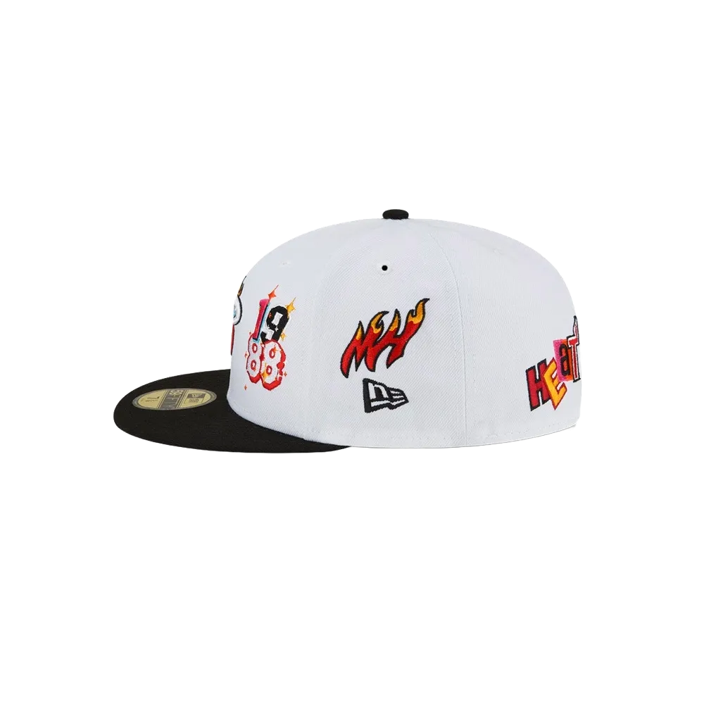 Court Culture Miami Mashup Vol. 2 Patch White Fitted Hat