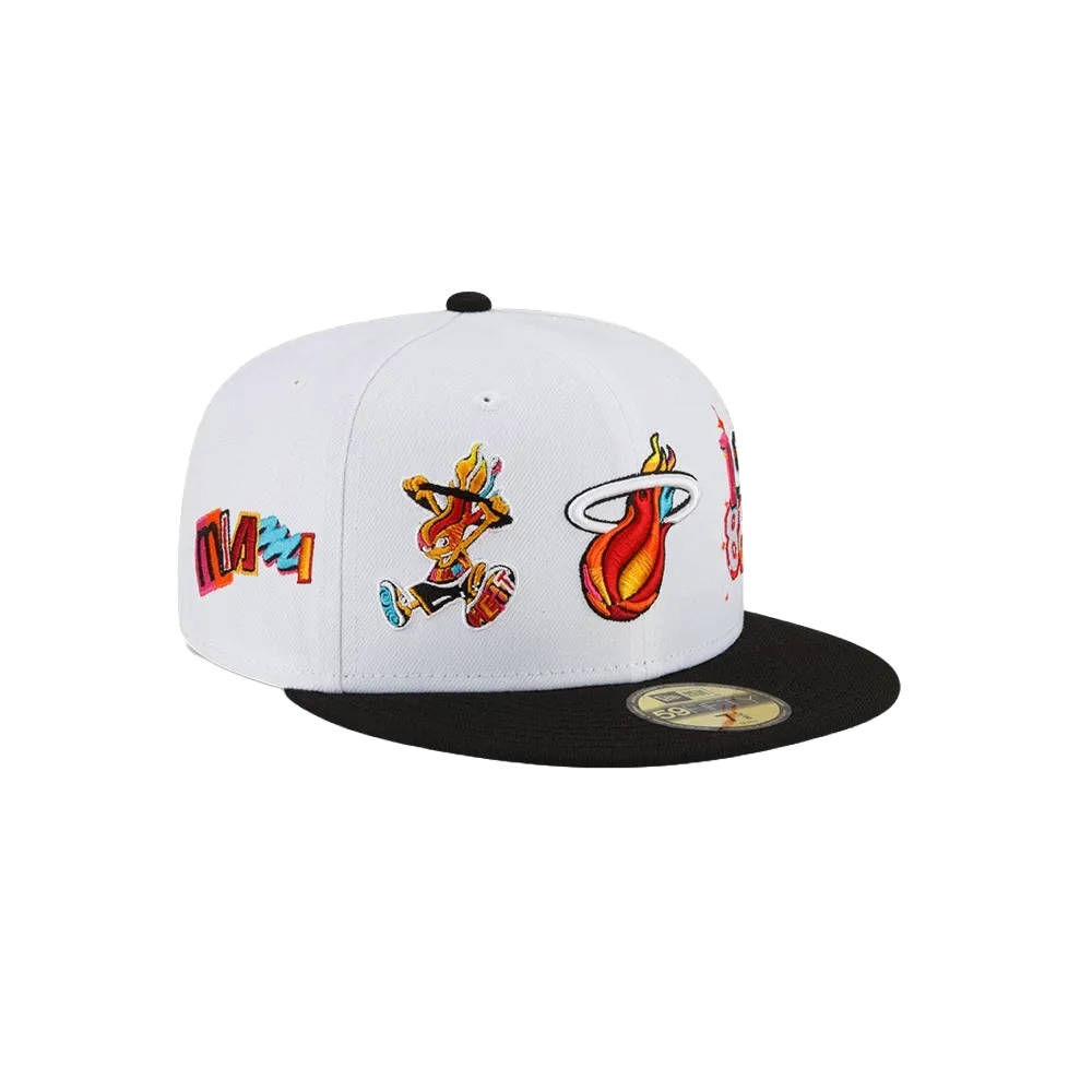 Court Culture Miami Mashup Vol. 2 Patch White Fitted Hat