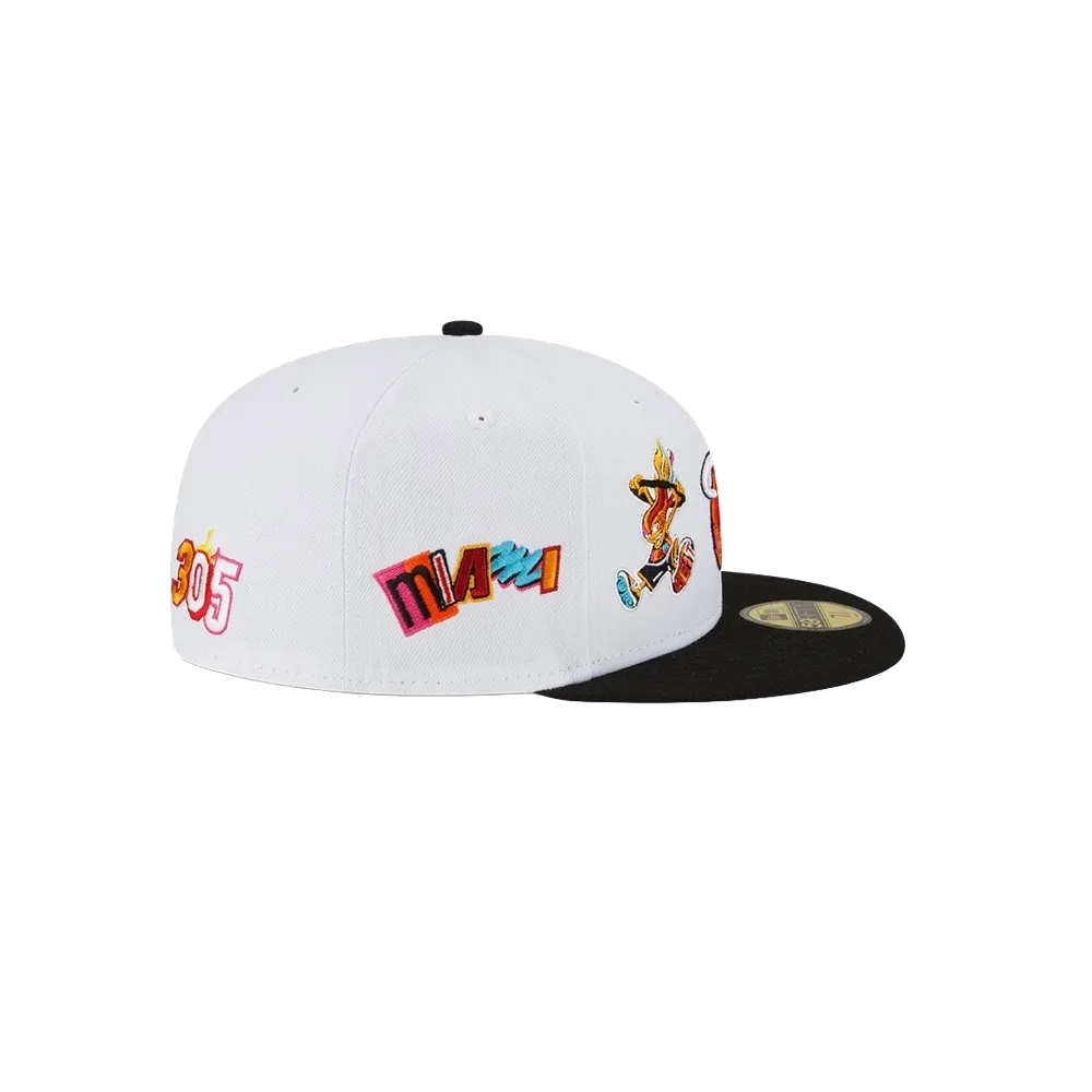 Court Culture Miami Mashup Vol. 2 Patch White Fitted Hat