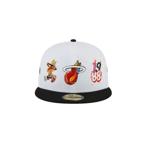 Court Culture Miami Mashup Vol. 2 Patch White Fitted Hat