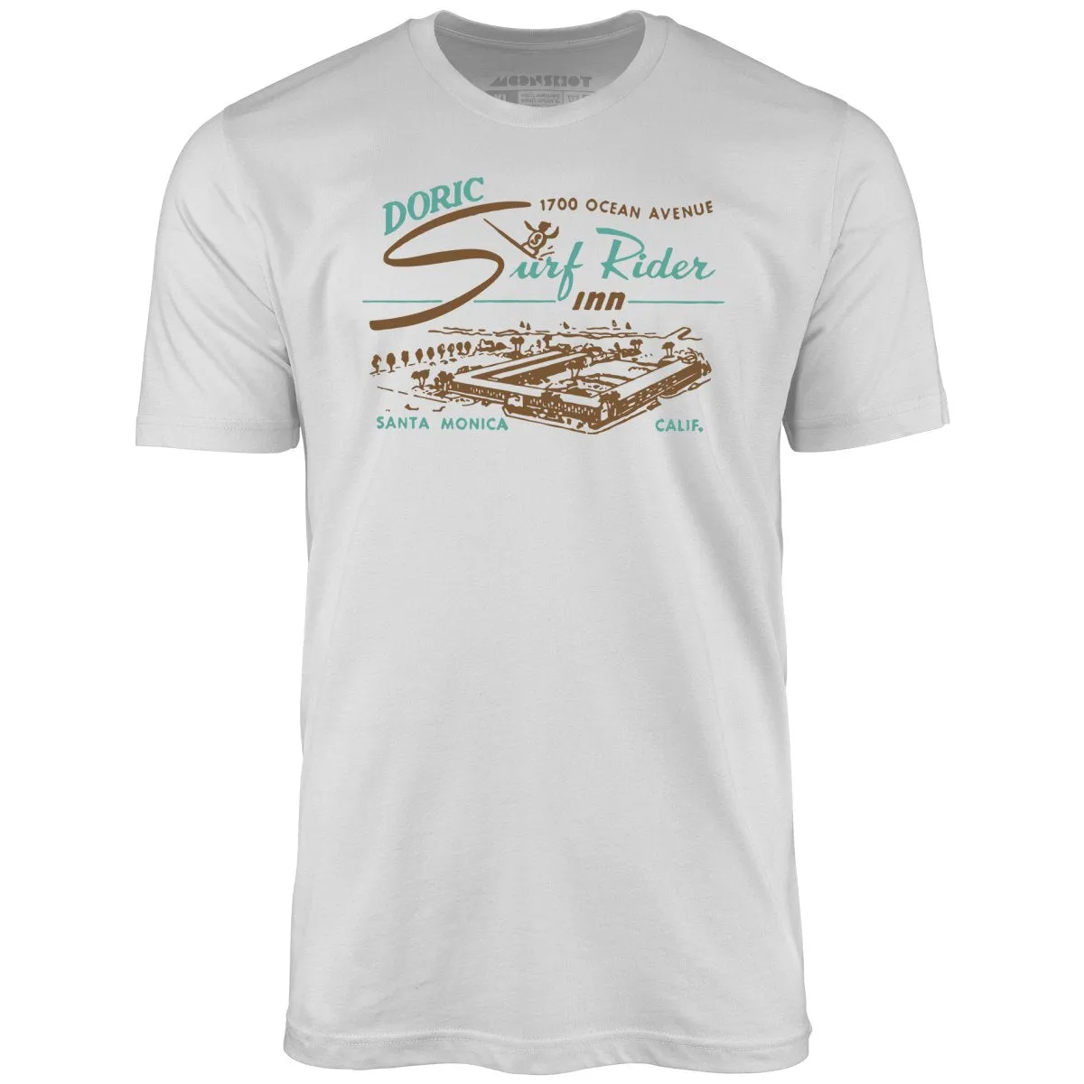 Doric Surf Rider Inn - Santa Monica, CA - Vintage Hotel - Unisex T-Shirt