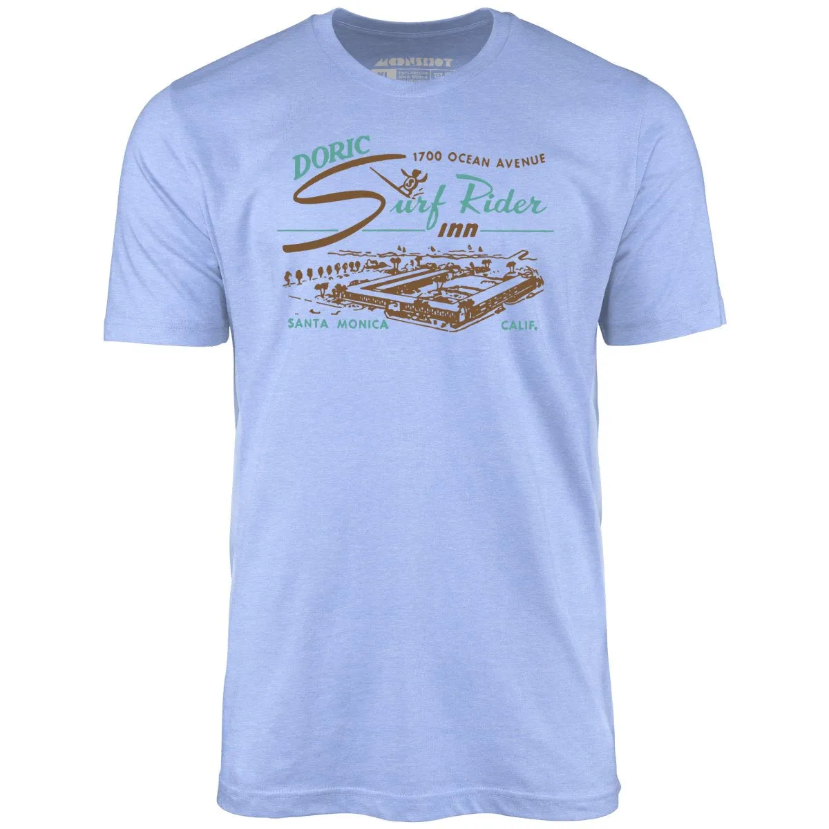 Doric Surf Rider Inn - Santa Monica, CA - Vintage Hotel - Unisex T-Shirt