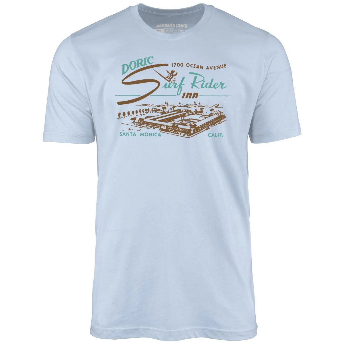 Doric Surf Rider Inn - Santa Monica, CA - Vintage Hotel - Unisex T-Shirt