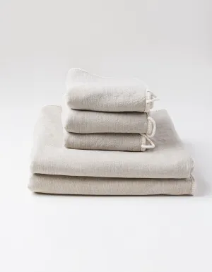 Duo Linen Natural Towels