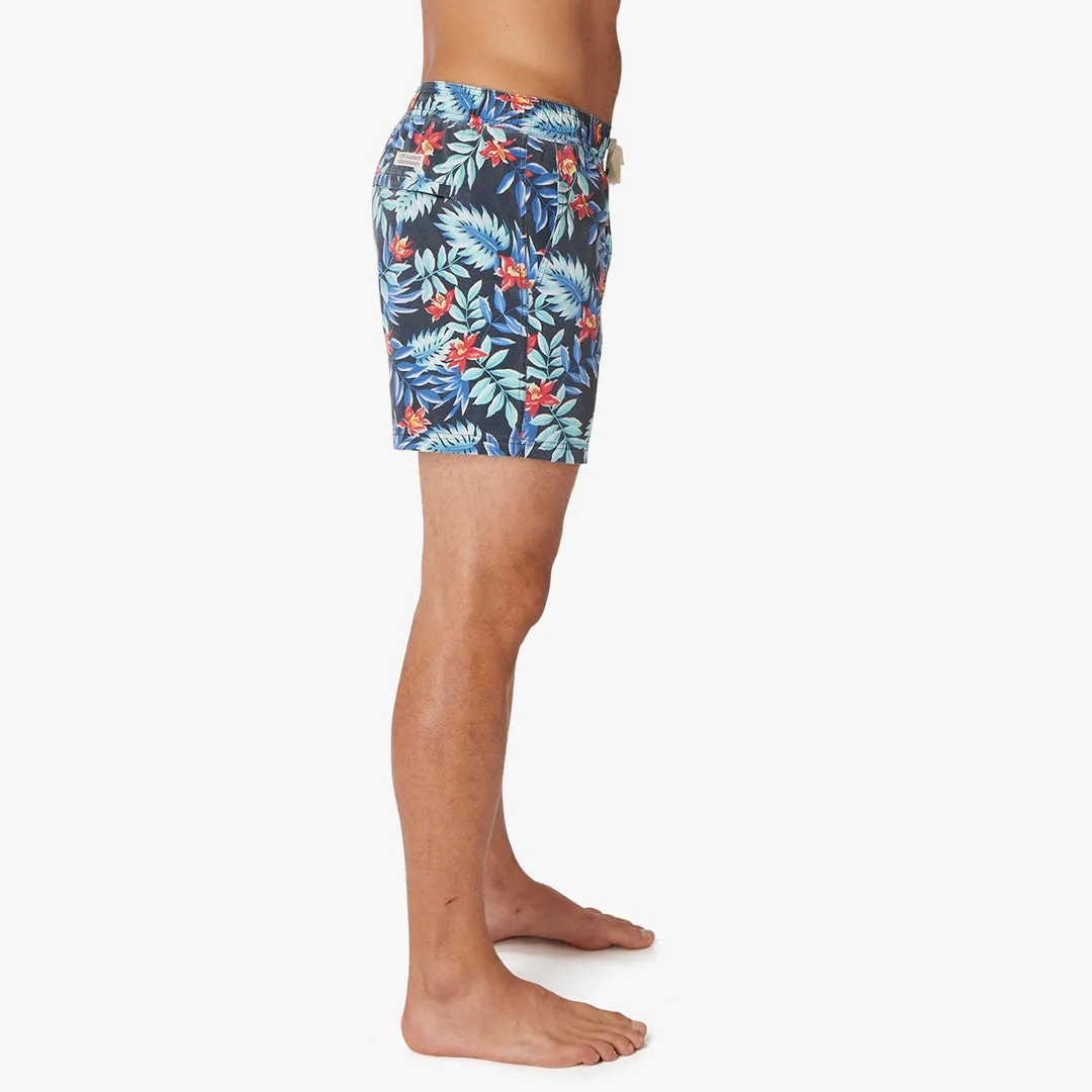 Fair Harbor Bungalow Swim Trunks in Midnight Palms