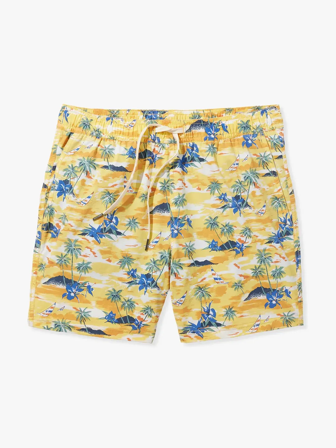 Fair Harbor The Bungalow Swim Trunk in Birds of Paradise Windsail