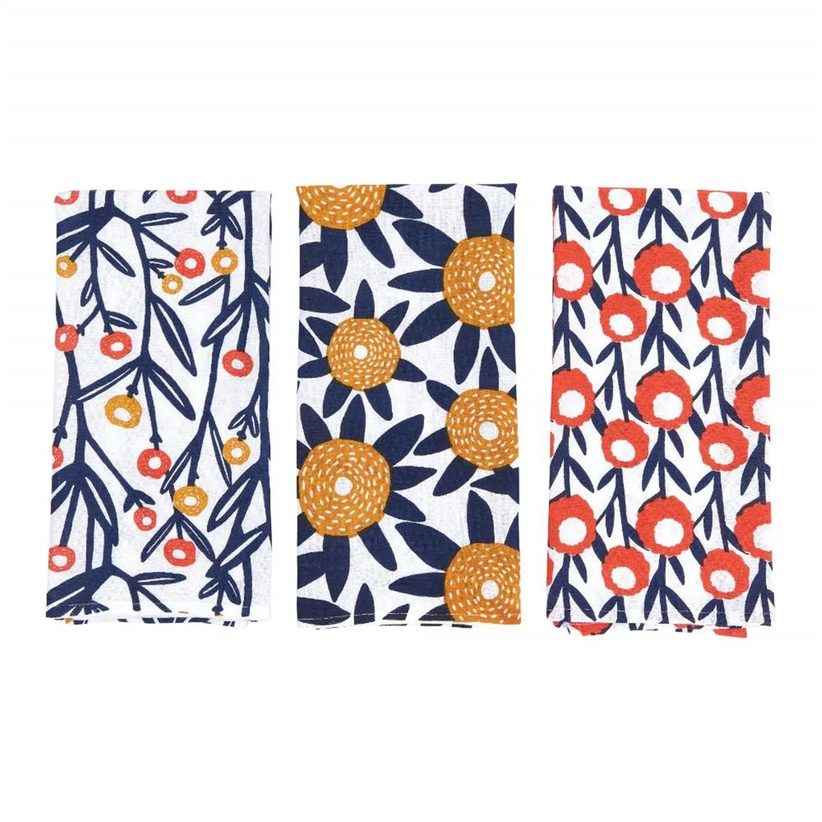 Field of Flowers Cotton Kitchen Towels (Set of 3)