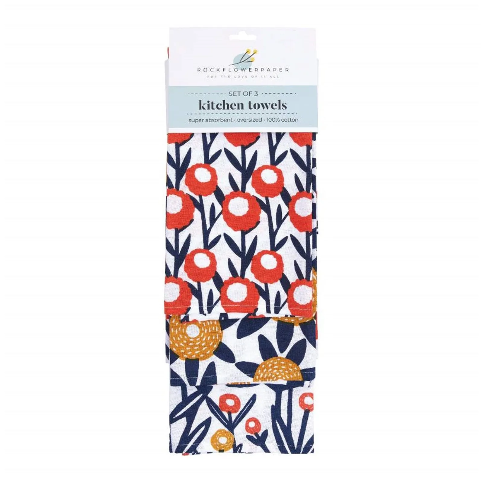 Field of Flowers Cotton Kitchen Towels (Set of 3)