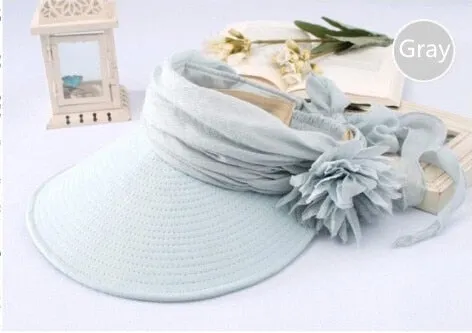 Floral Design Summer Beach Visor Hat