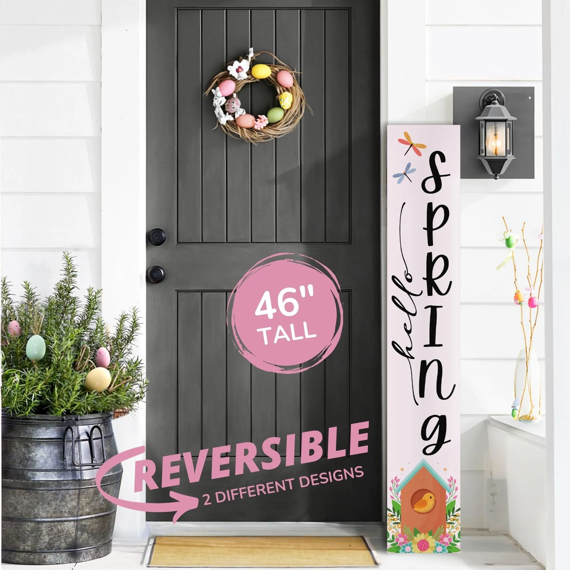 Floral Spring Porch Sign