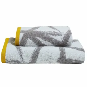 Fusion Leda Hand Towel - 2 Pack - Grey