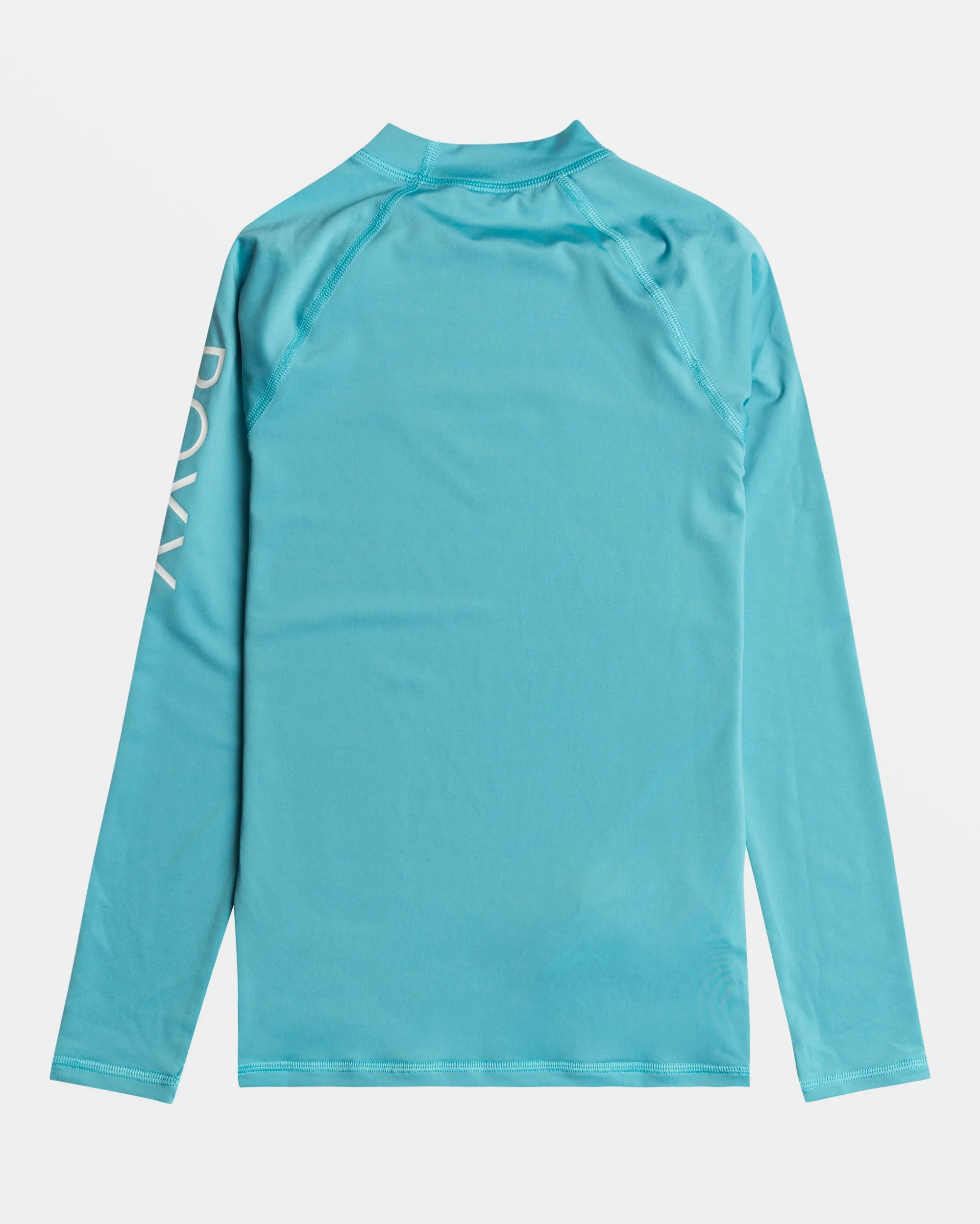 Girls 7-16 Whole Hearted Long Sleeve UPF 50 Rashguard - Maui Blue