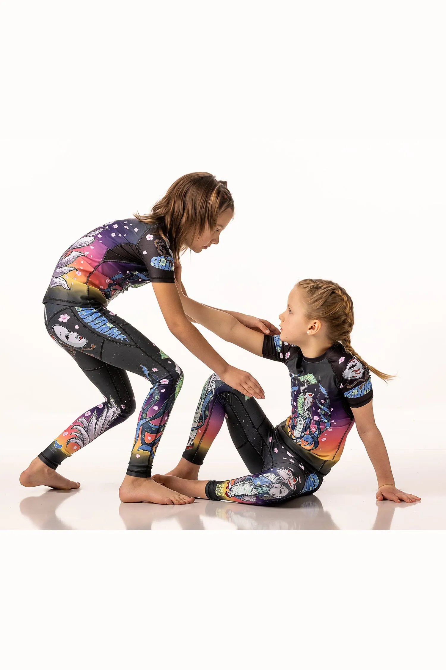 Girls' Kitsune Warrior Jiu Jitsu Art Wear Youth Spats