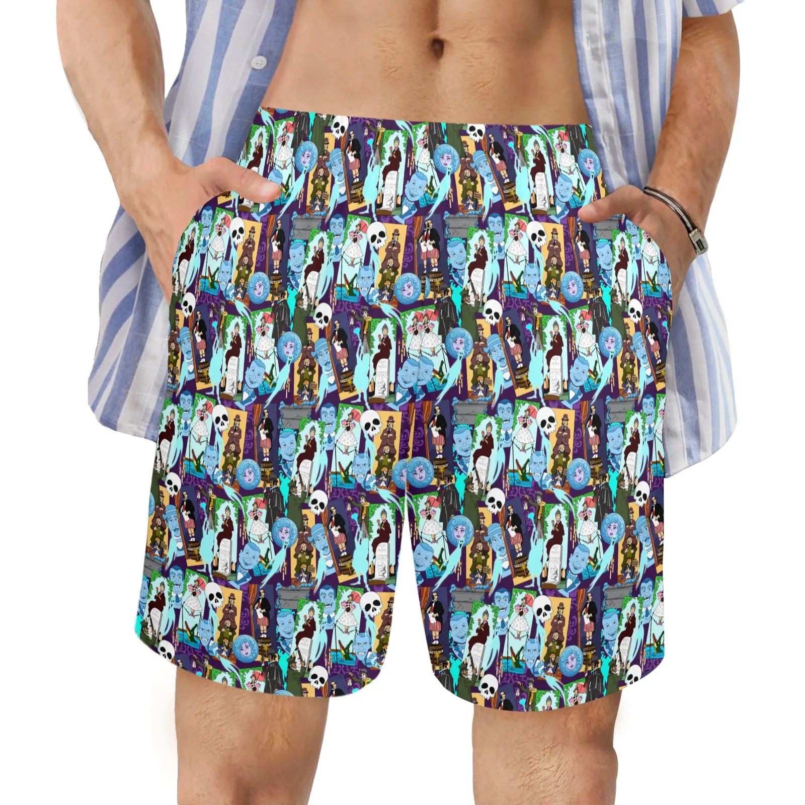 Haunted Mansion Favorites Men's Swim Trunks Swimsuit