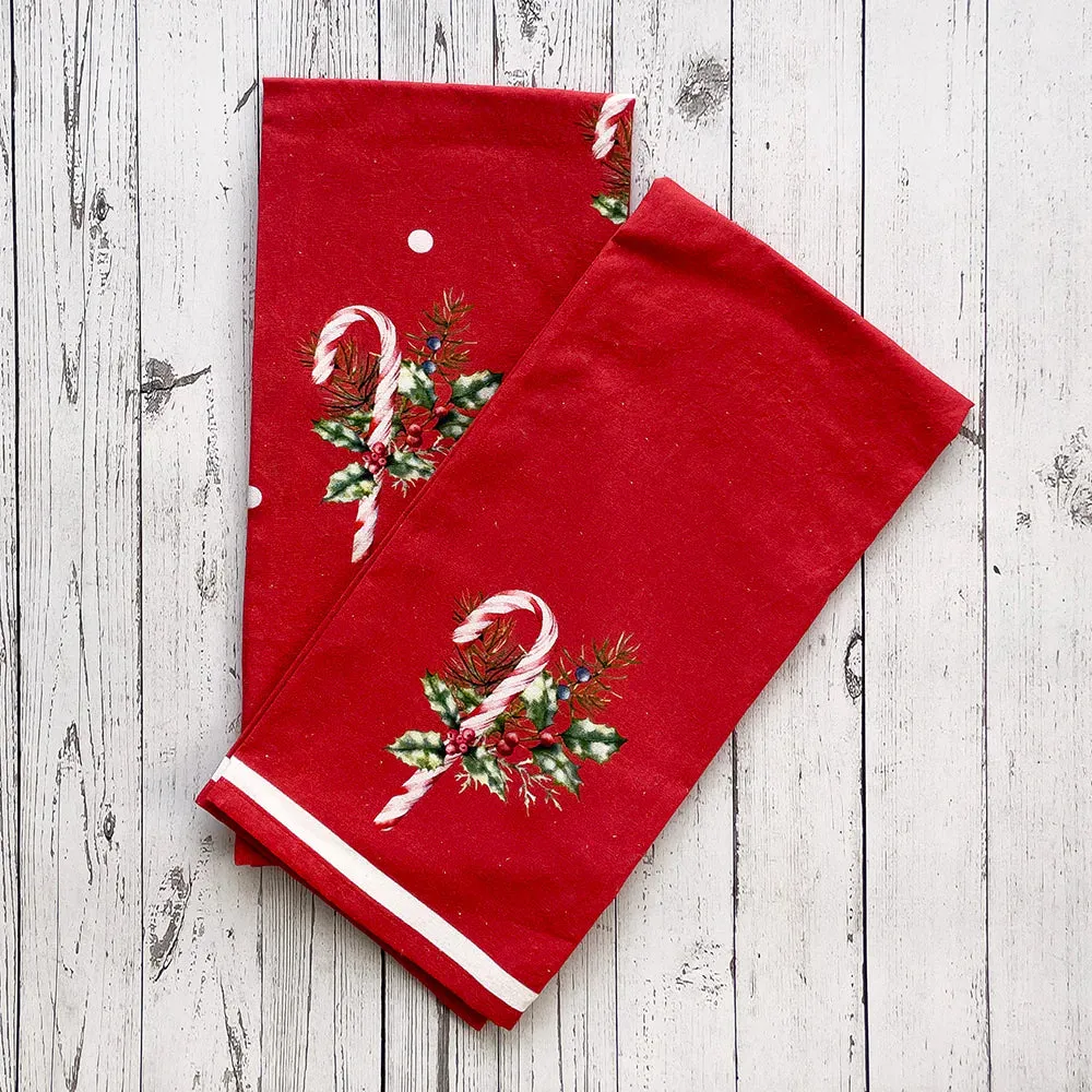 Holiday Floursack Tea Towels Set/2