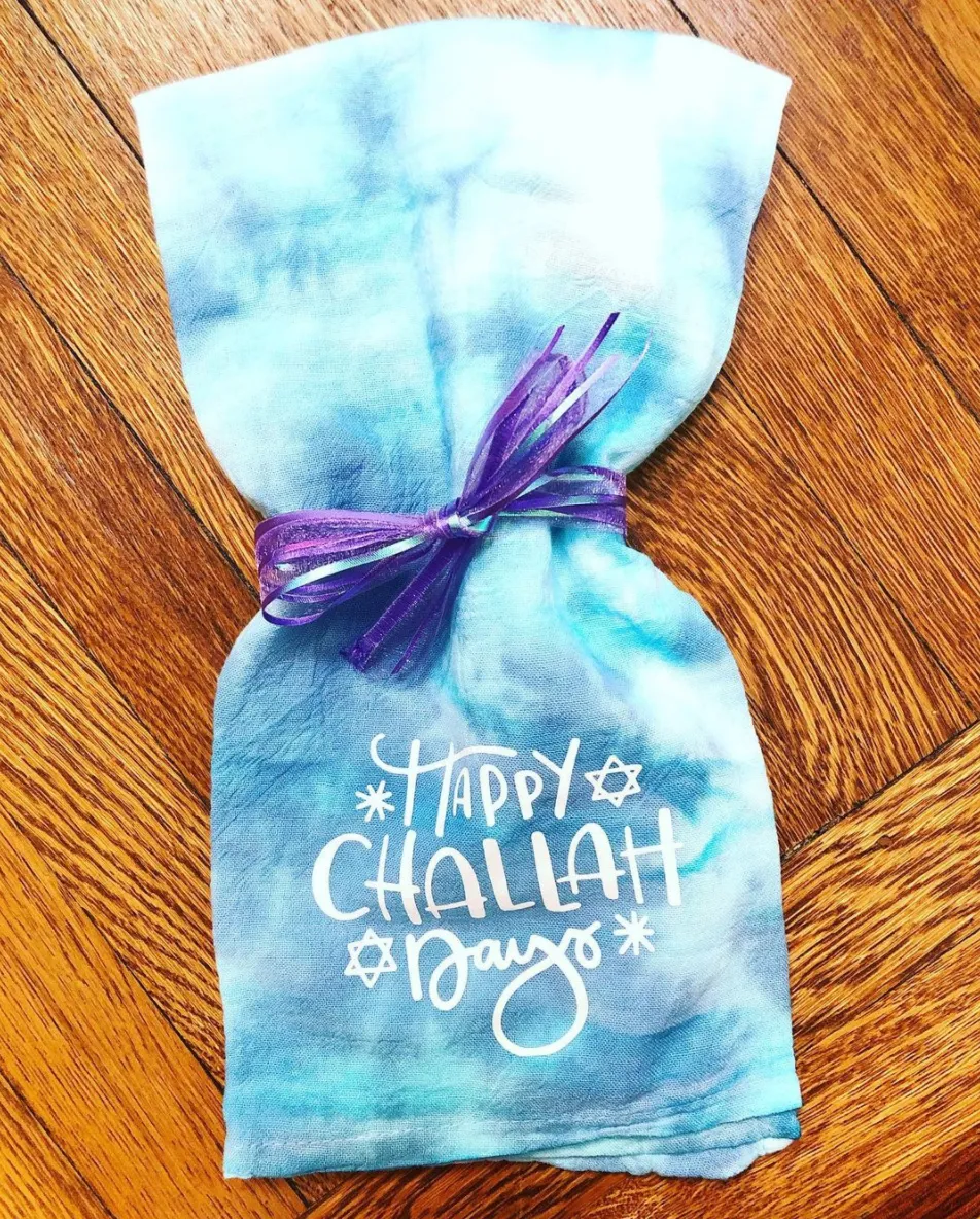 Holiday Tie-Dye Kitchen Towels - Hanukkah