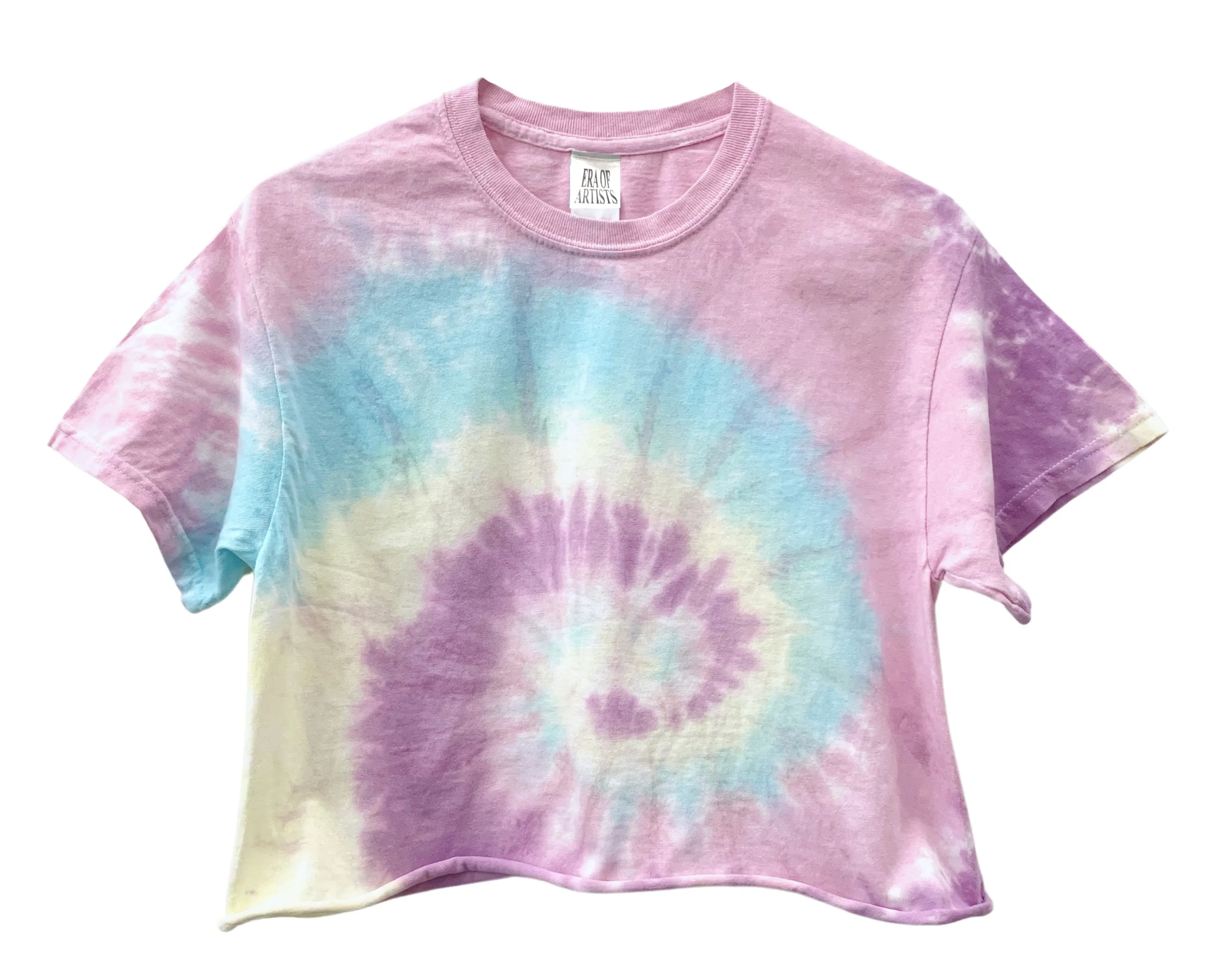 Hyacinth Rainbow Tie-Dye Unisex Cropped Tee